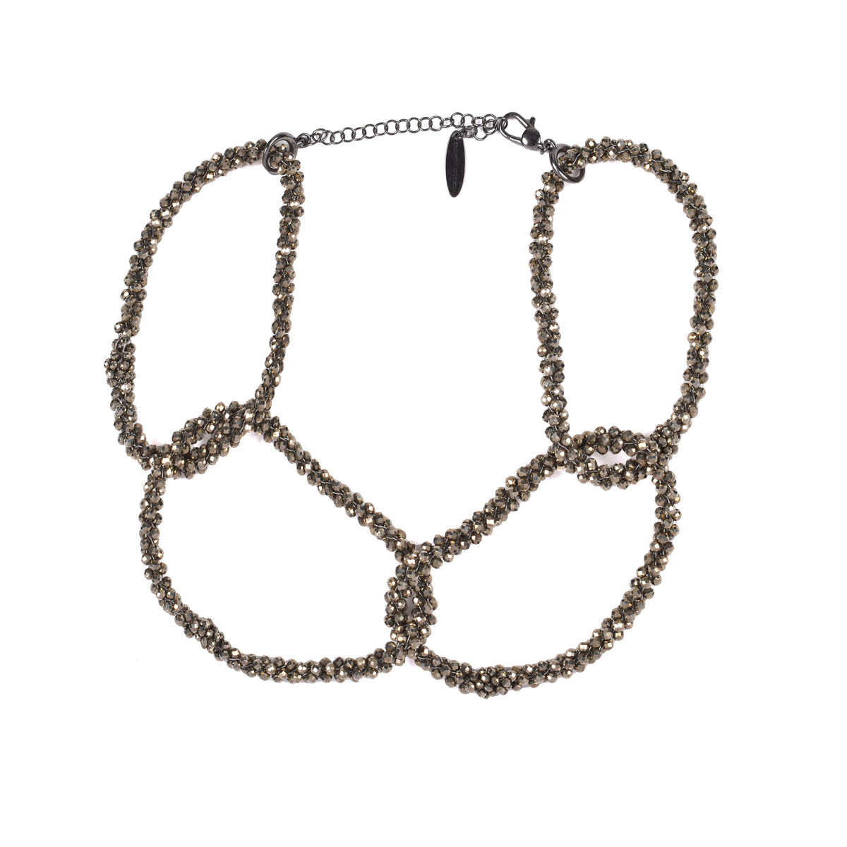 BRUNELLO CUCINELLI WOMEN'S PYRITE BEADED CHOKER NECKLACE