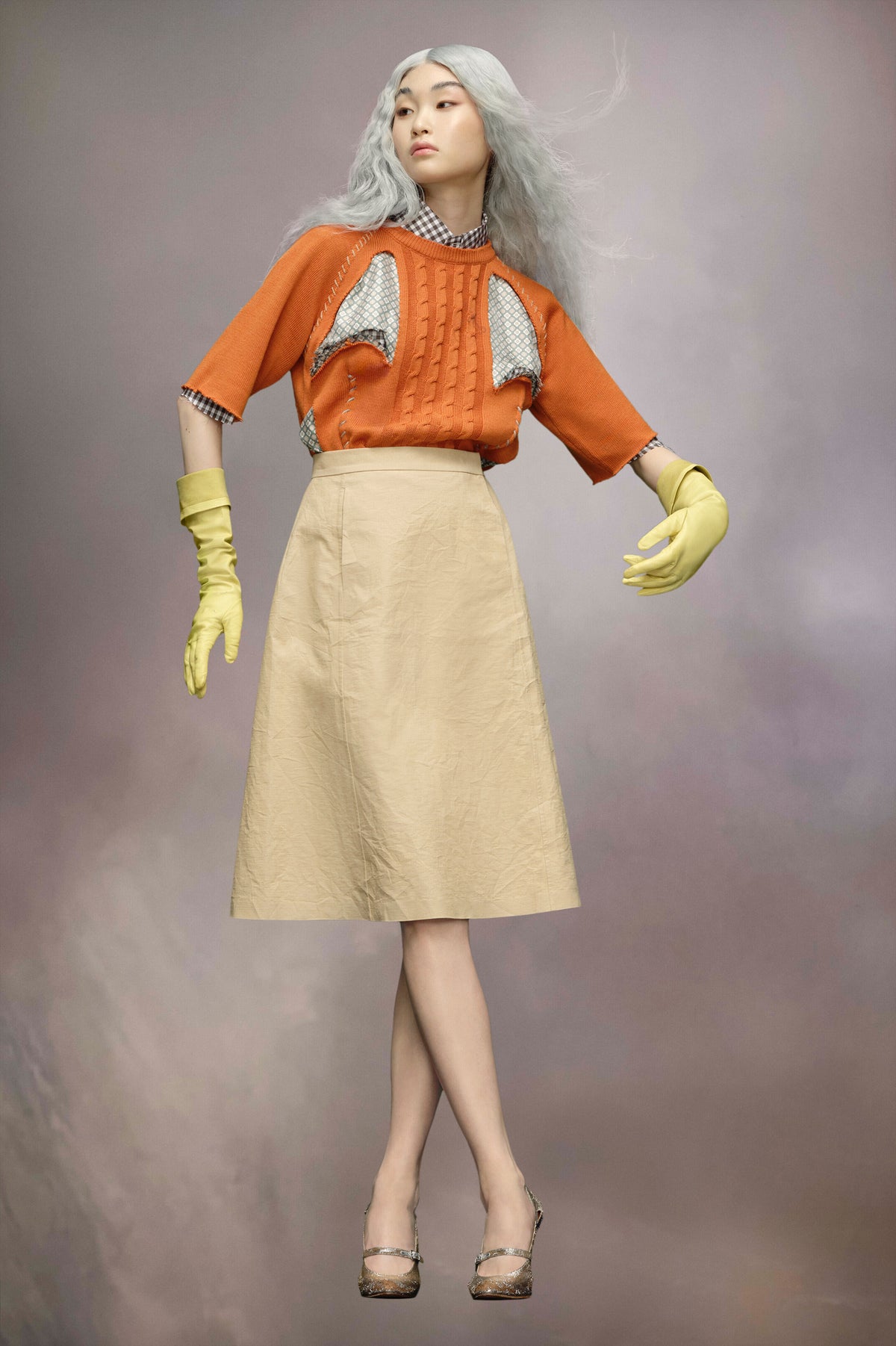 MAISON MARGIELA WOMEN'S BANANA MIDI SKIRT