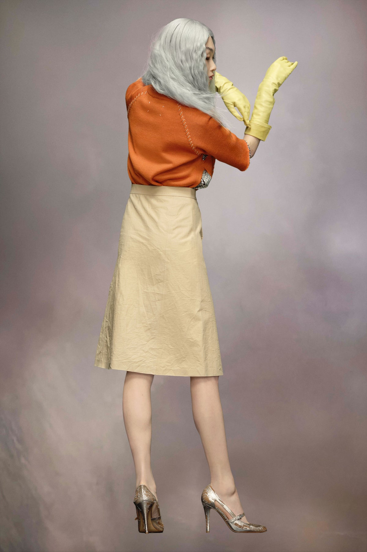 MAISON MARGIELA WOMEN'S BANANA MIDI SKIRT