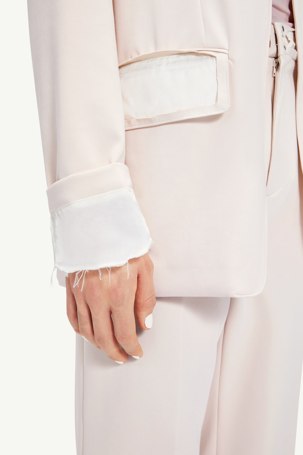 MAISON MARGIELA MEN'S IVORY TAILORED JACKET
