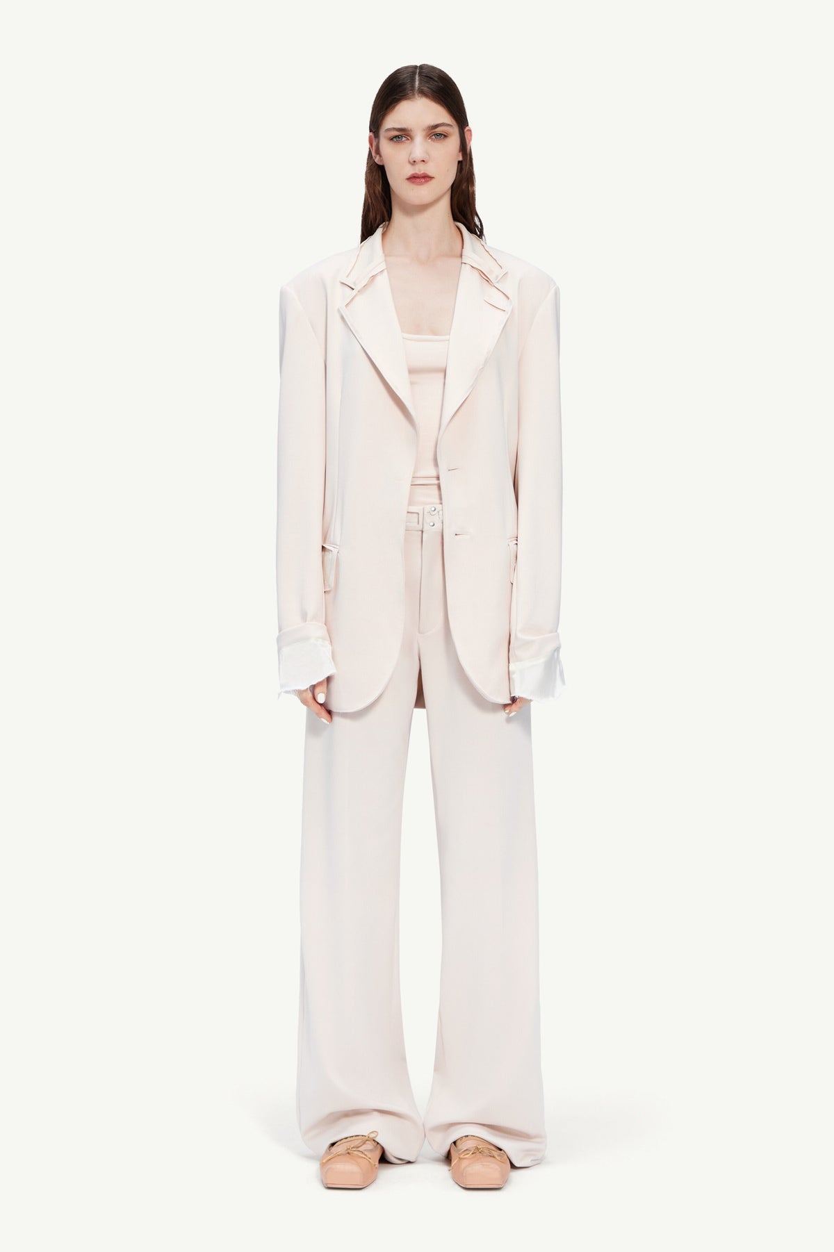 MAISON MARGIELA MEN'S IVORY TAILORED JACKET