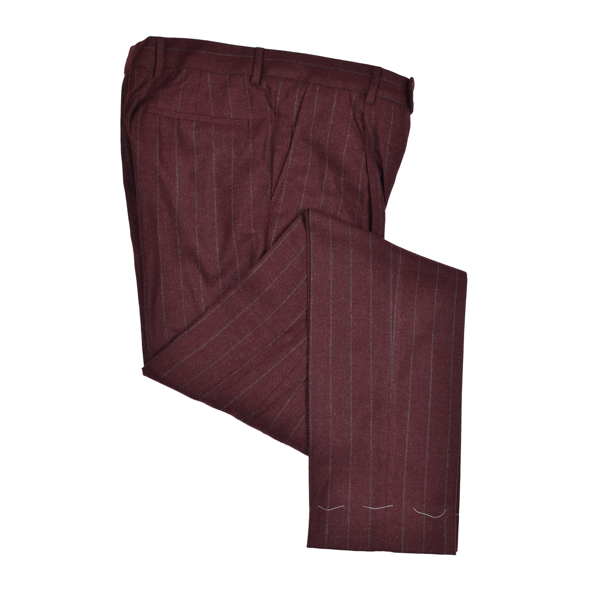 BRUNELLO CUCINELLI MEN'S BURGUNDY WOOL DOUBLE BREASTED BLAZER