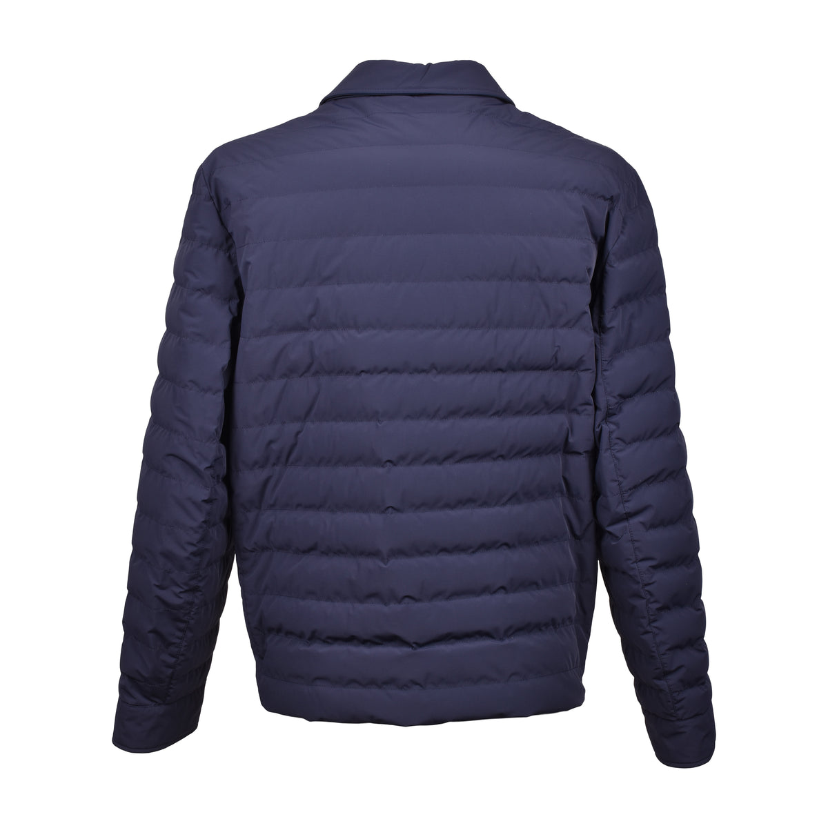 BRUNELLO CUCINELLI MEN'S DARK BLUE QUILTED JACKET