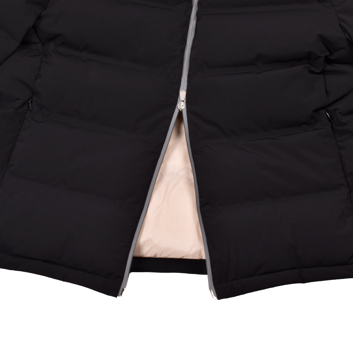 BRUNELLO CUCINELLI MEN'S BLACK QUILTED BOMBER JACKET