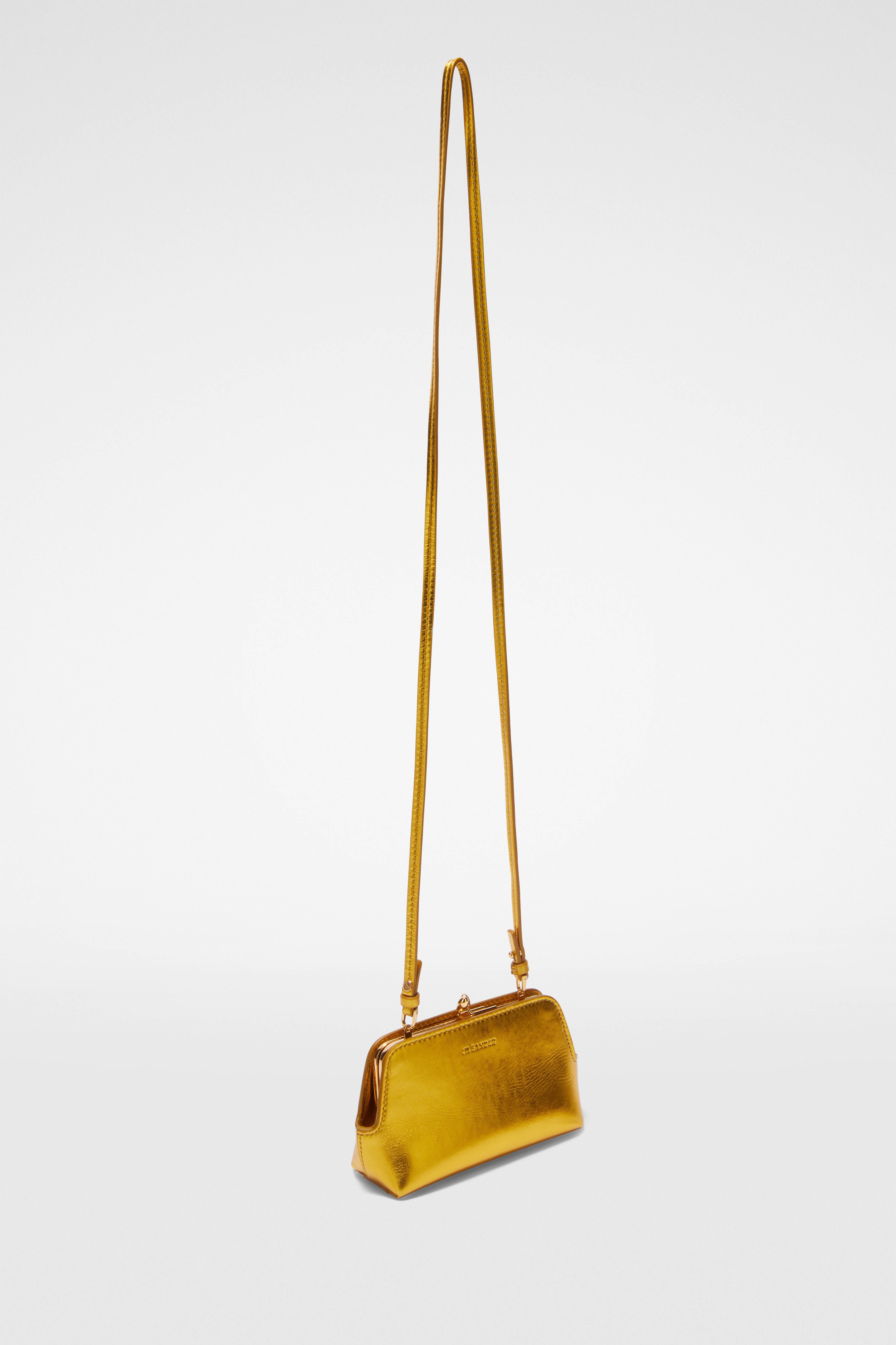 JIL SANDER WOMEN'S GIALLO SCURO LEATHER SHOULDER BAG