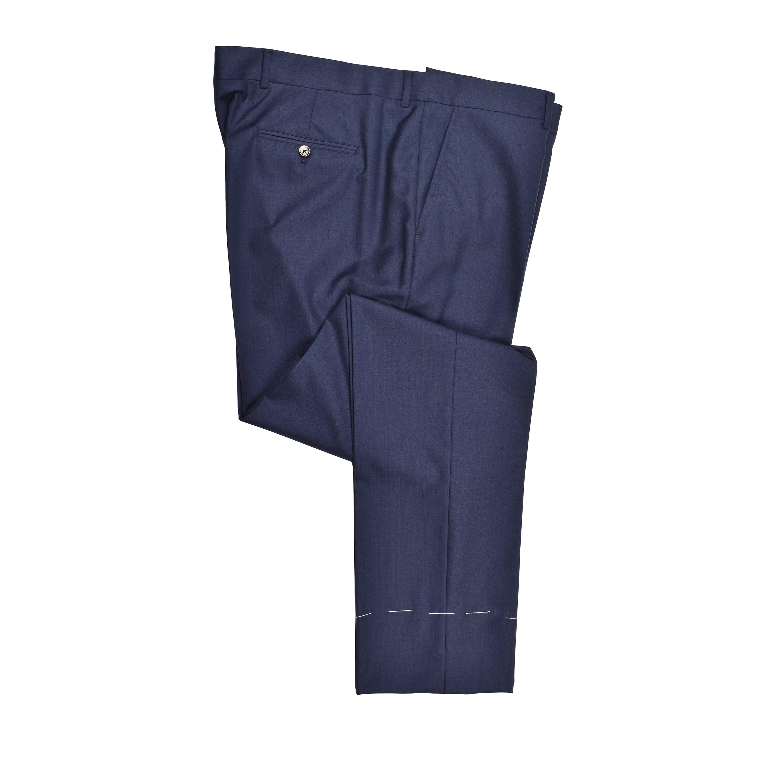 BRUNELLO CUCINELLI MEN'S NAVY VIRGIN WOOL THREE-BUTTON BLAZER