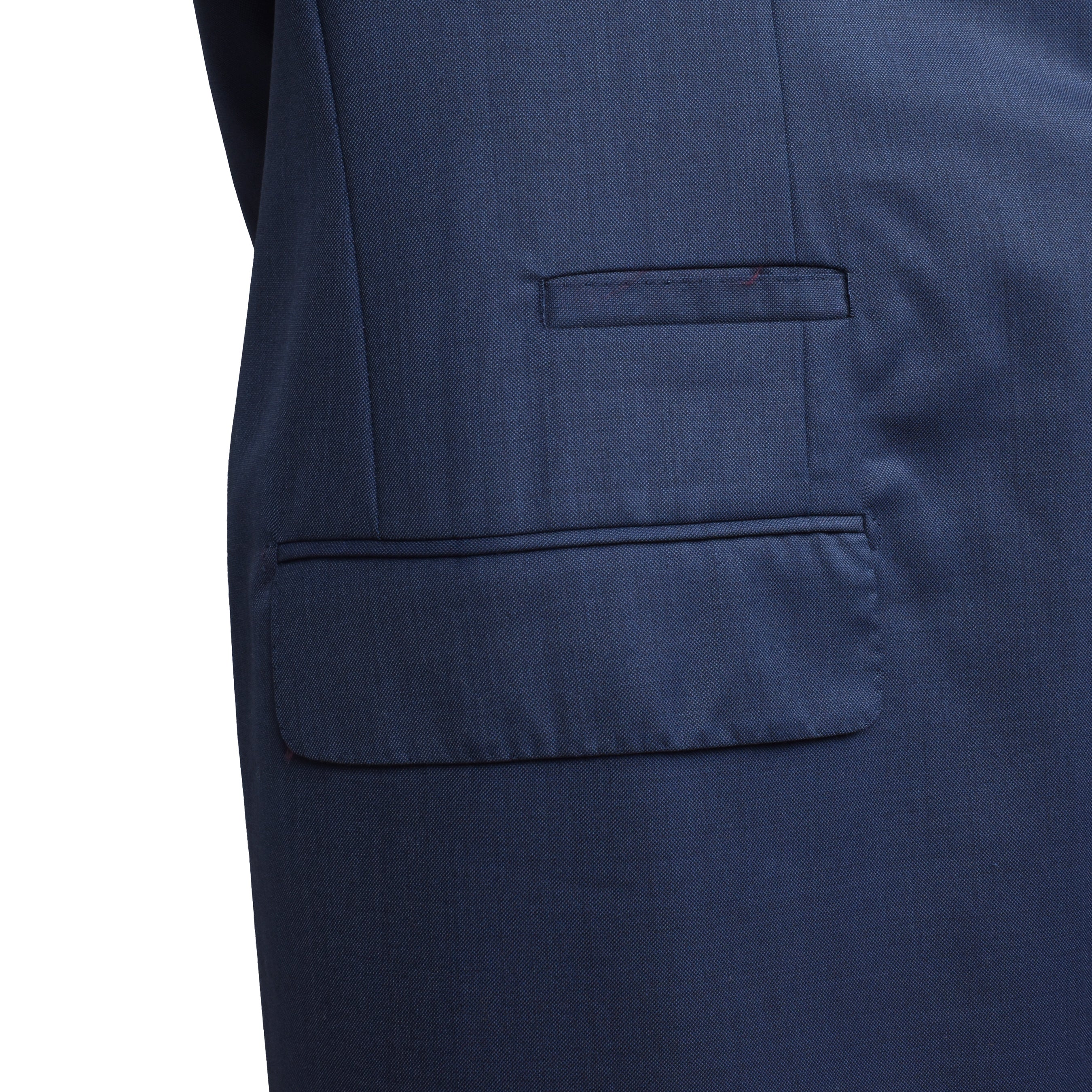 BRUNELLO CUCINELLI MEN'S NAVY VIRGIN WOOL THREE-BUTTON BLAZER