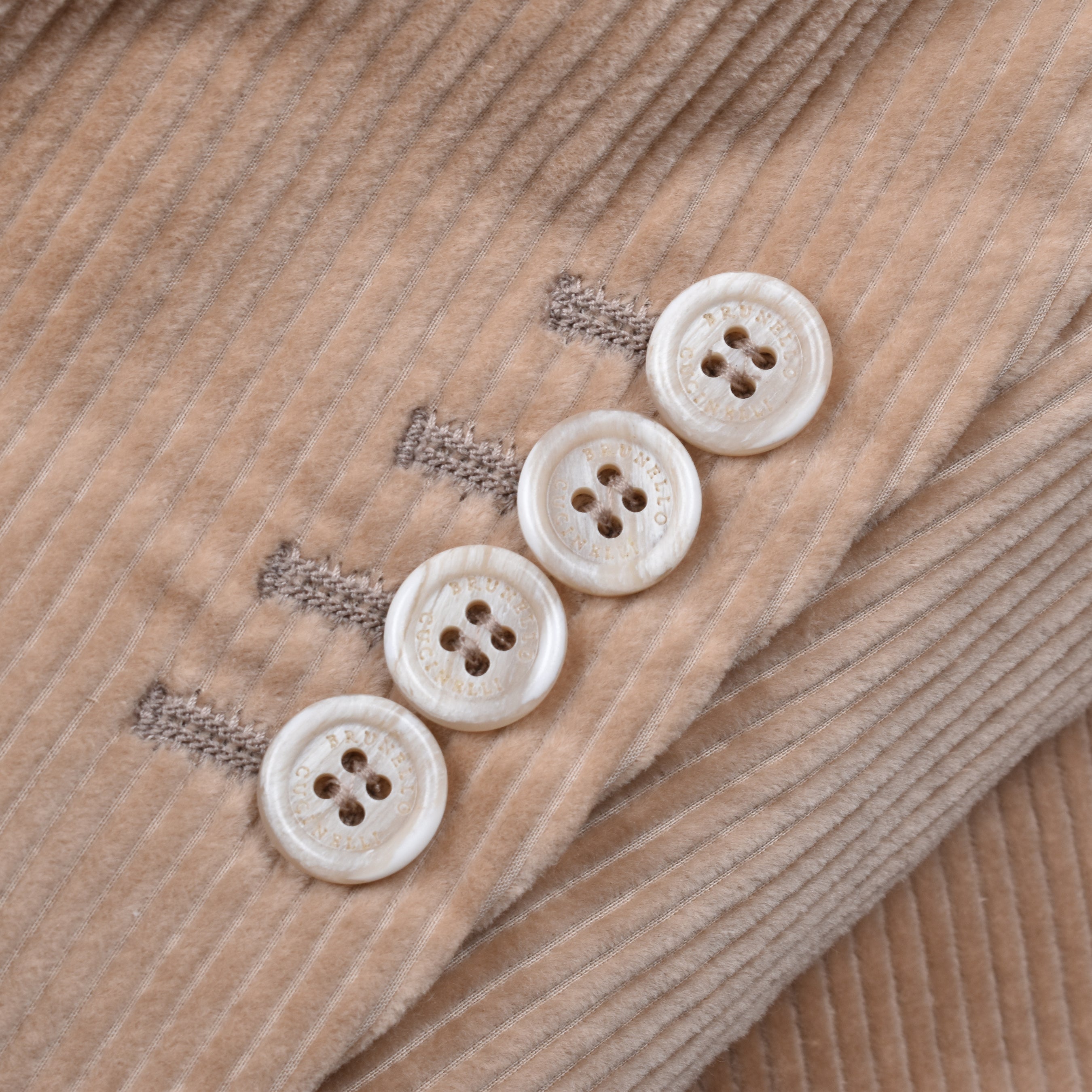 BRUNELLO CUCINELLI MEN'S CAMEL CORDUROY BLAZER