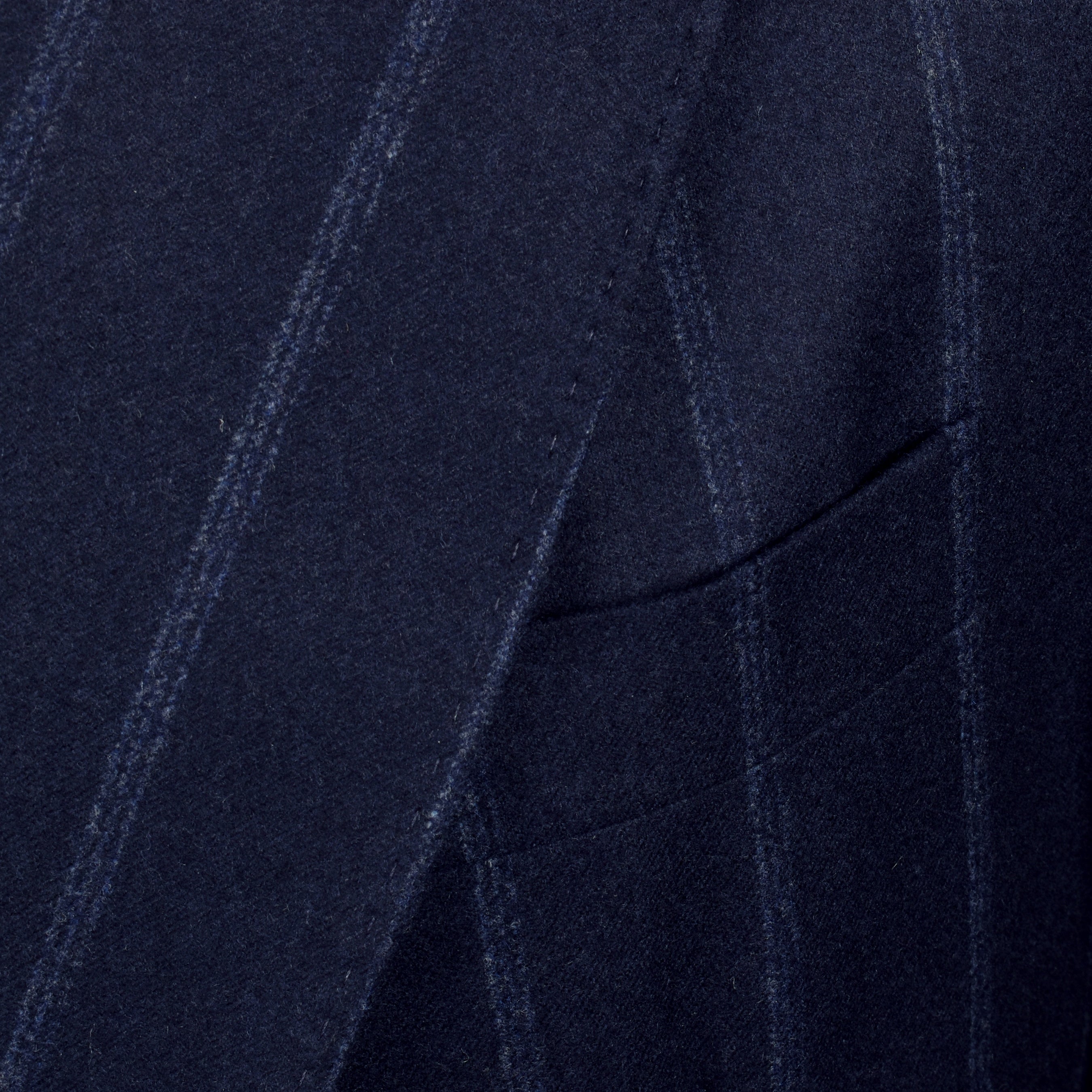BRUNELLO CUCINELLI MEN'S BLUE CASHMERE BLEND STRIPED SUIT