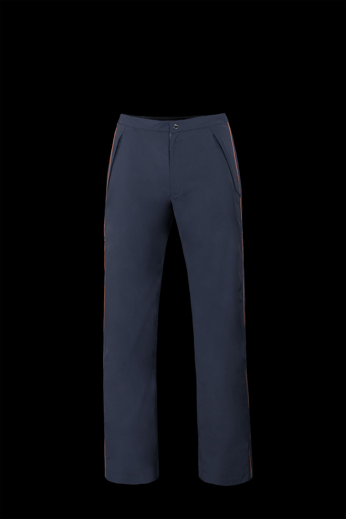 MOORER MEN'S NAVY TAILORED STRAIGHT TROUSERS
