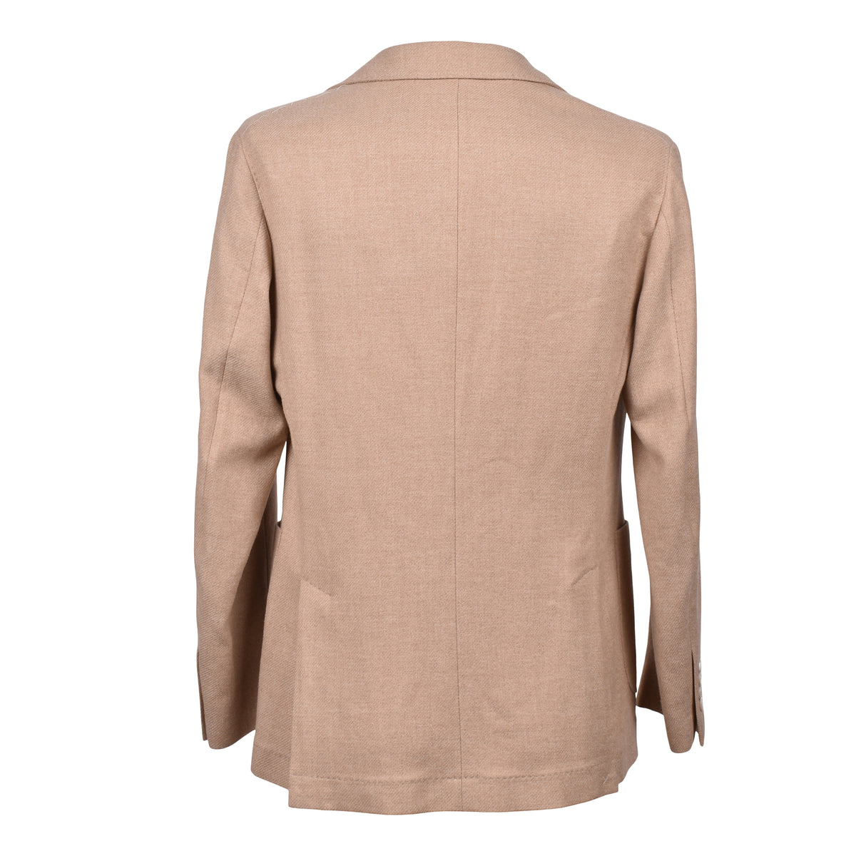 BRUNELLO CUCINELLI MEN'S SAND WOOL BLEND DECONSTRUCTED JACKET