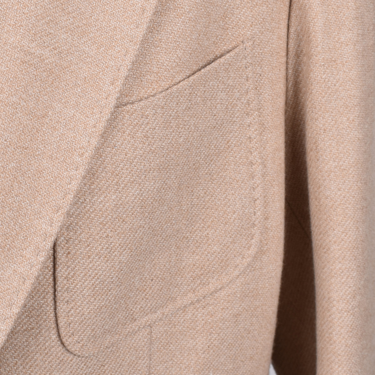 BRUNELLO CUCINELLI MEN'S SAND WOOL BLEND DECONSTRUCTED JACKET