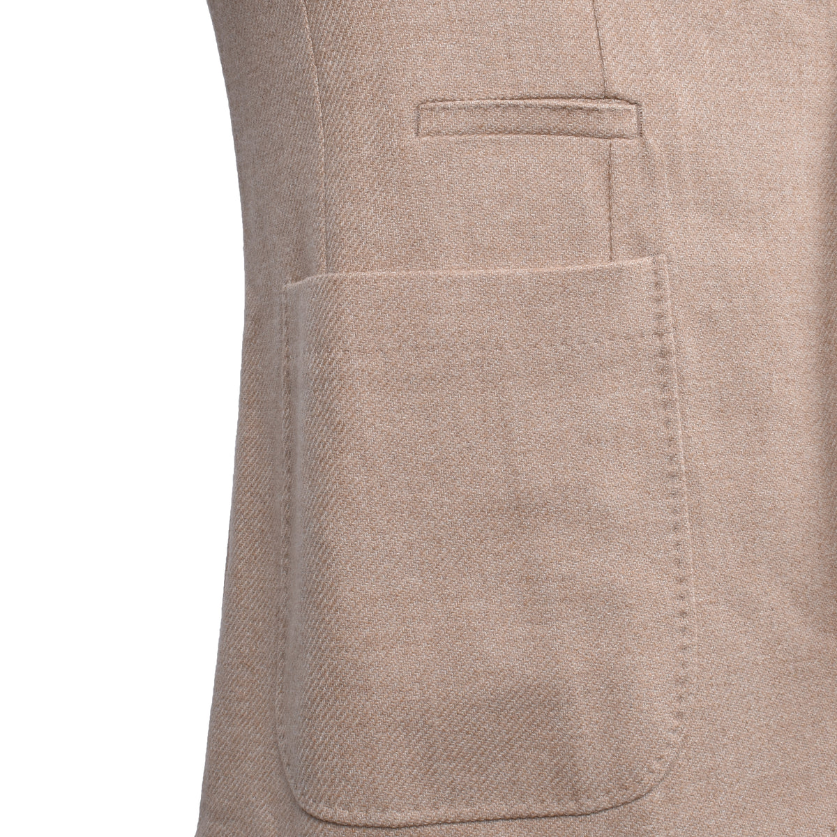 BRUNELLO CUCINELLI MEN'S SAND WOOL BLEND DECONSTRUCTED JACKET