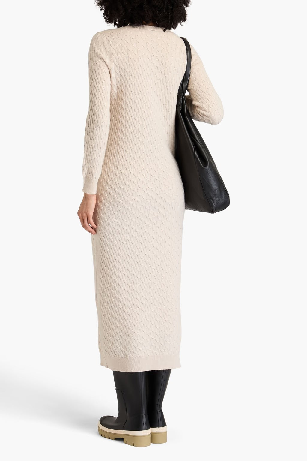 BRUNELLO CUCINELLI WOMEN'S BEIGE WOOL SILK DRESS