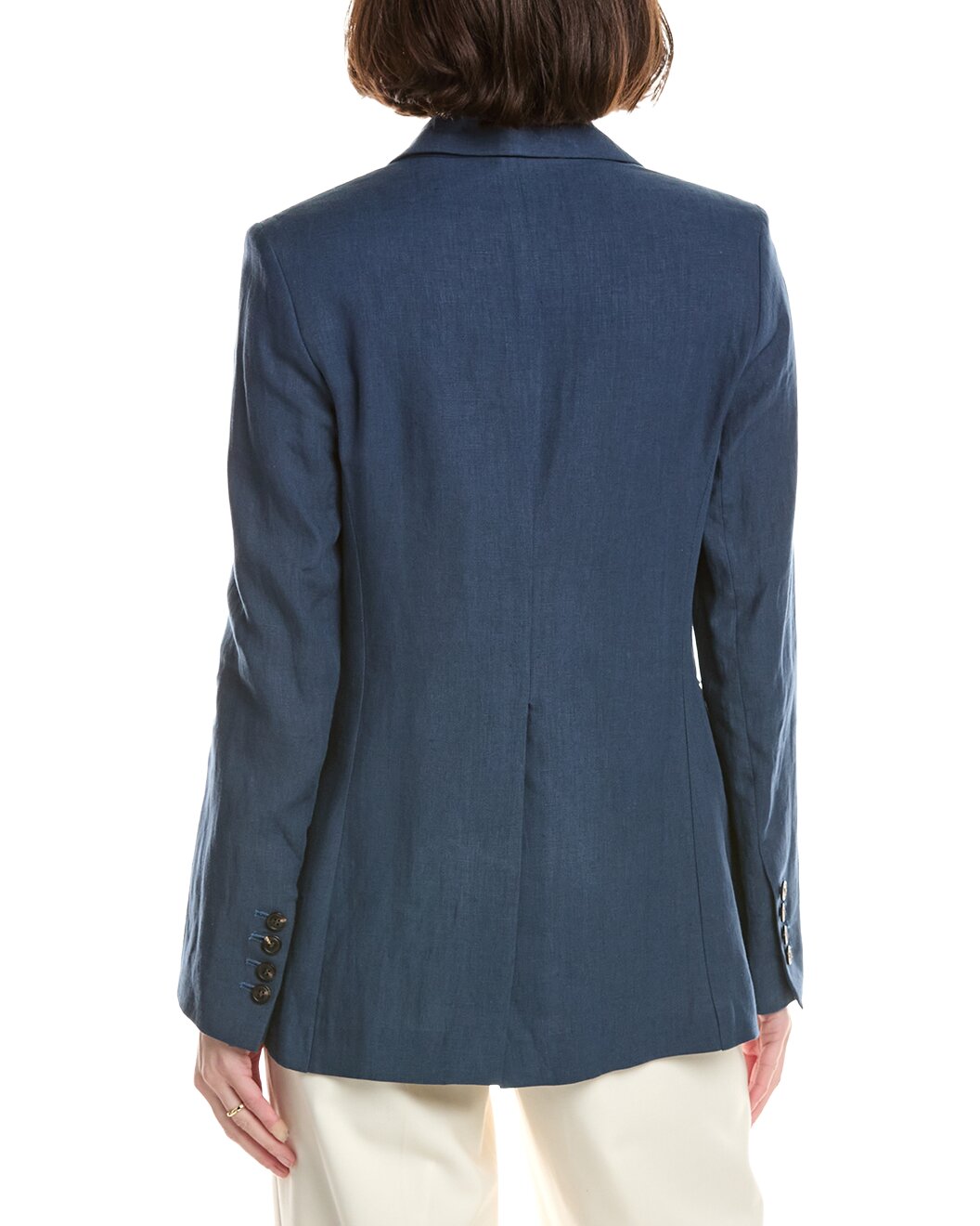 ELEVENTY WOMEN'S NAVY DOUBLE BREASTED BLAZER
