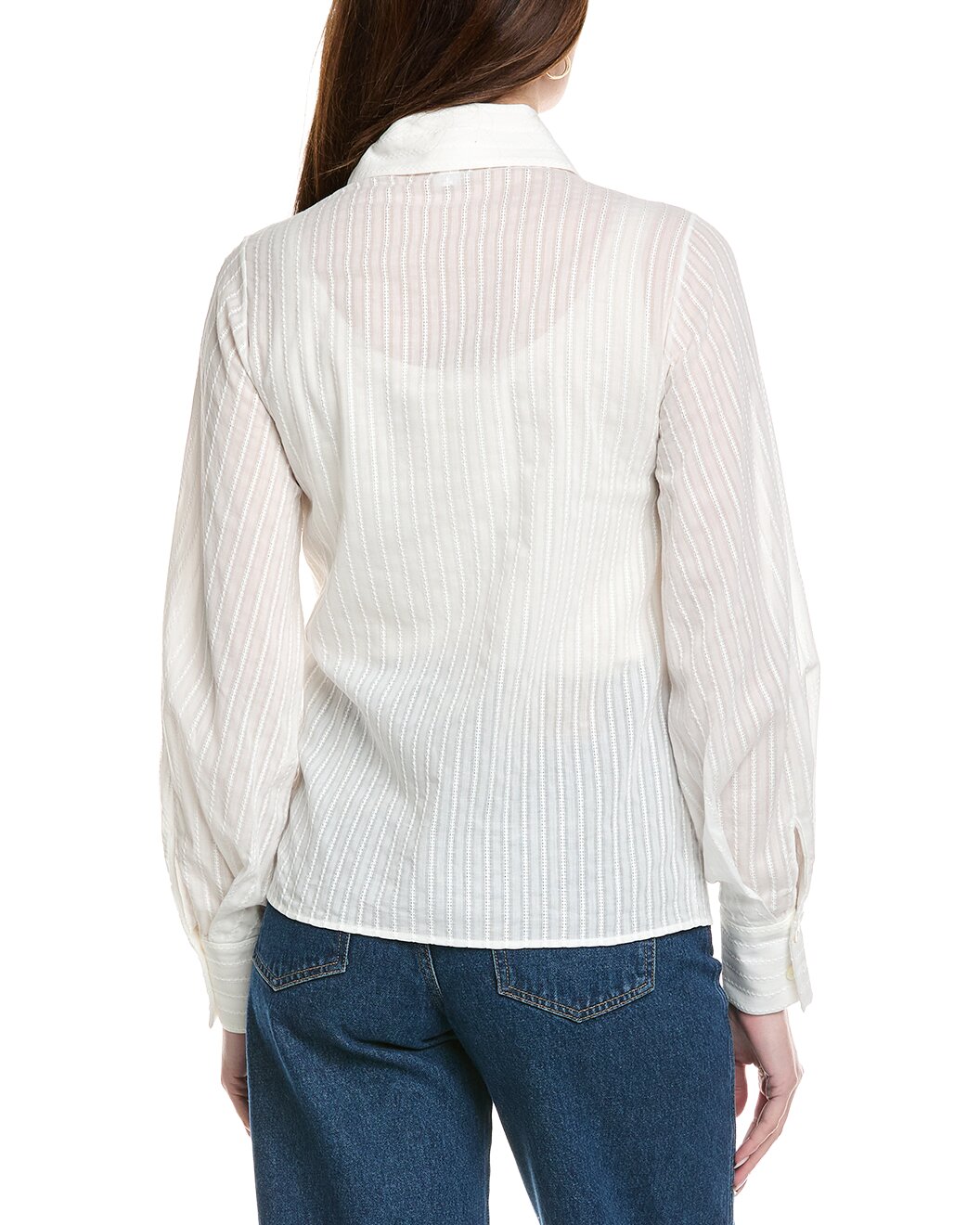 ELEVENTY WOMEN'S WHITE PUFF SLEEVE SHIRT