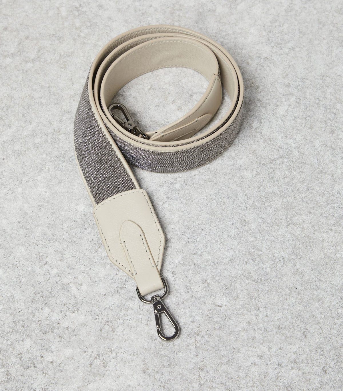 BRUNELLO CUCINELLI WOMEN'S BEIGE LEATHER STRAP WITH CLASP