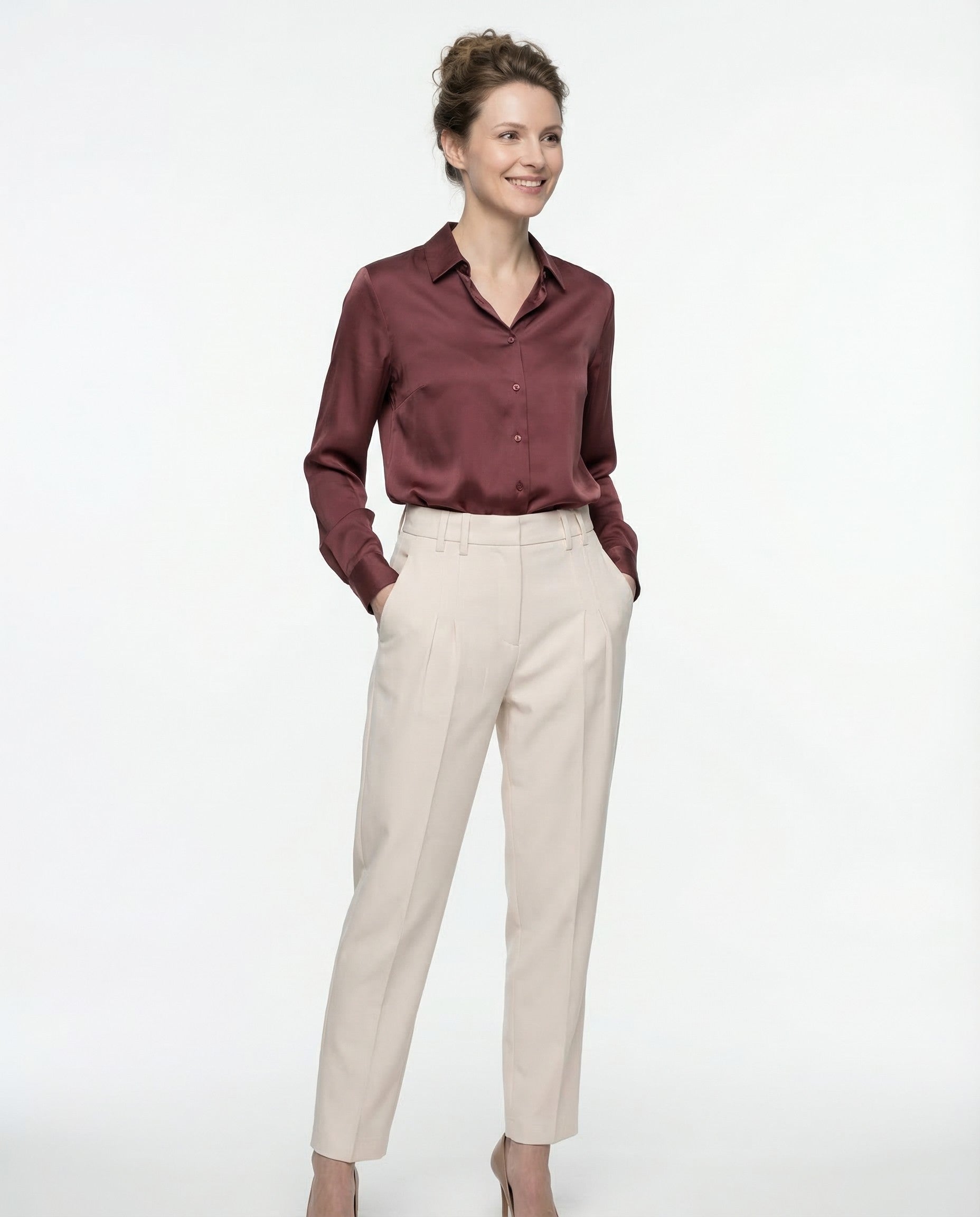 BRUNELLO CUCINELLI WOMEN'S PANTS MA126P842Z_C8555 NWT