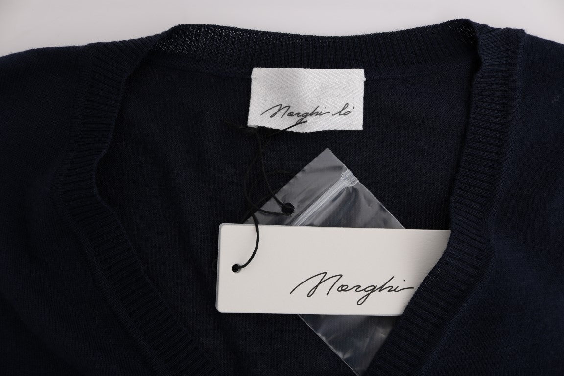 MARGHI LO' Blue Wool Blouse Sweater
