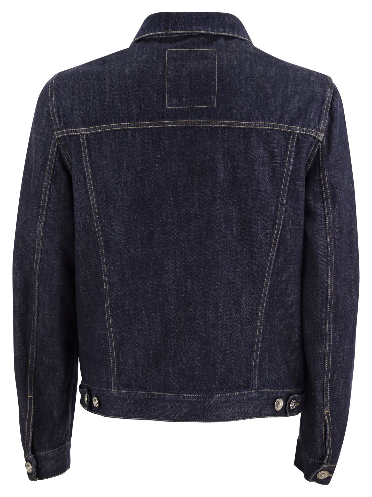 BRUNELLO CUCINELLI MEN'S DARK DENIM TAILORED JACKET