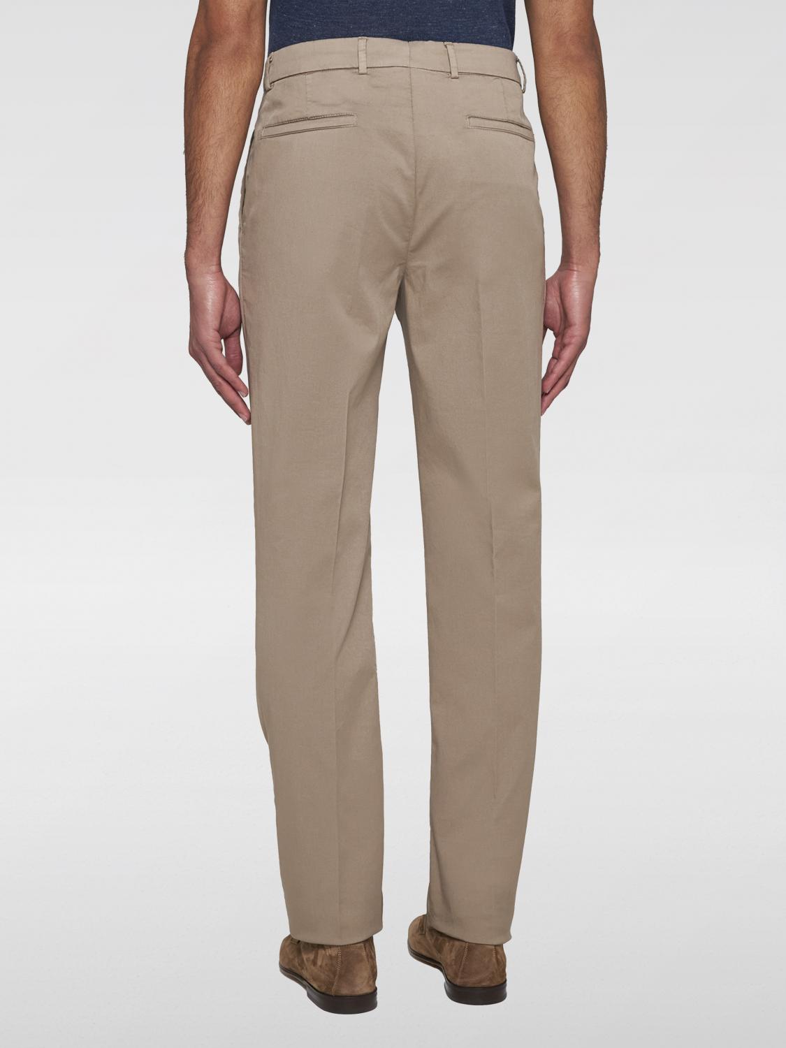 BRUNELLO CUCINELLI MEN'S CIGAR TAILORED TROUSERS