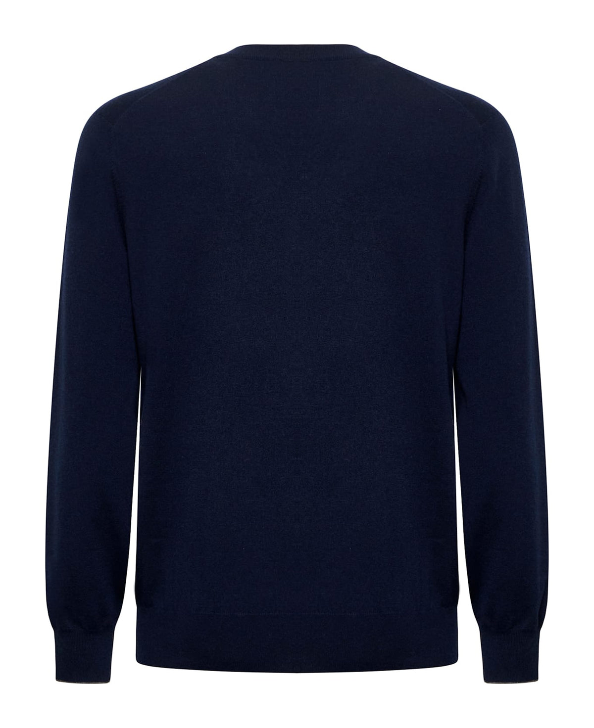 BRUNELLO CUCINELLI MEN'S NAVY CASHMERE CREWNECK SWEATER