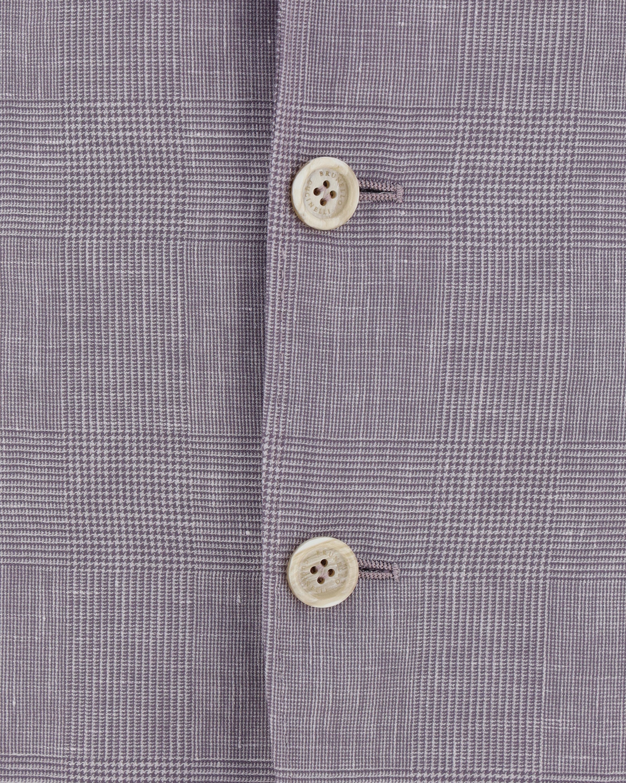 BRUNELLO CUCINELLI MEN'S LAVENDER WOOL LINEN SILK BLAZER
