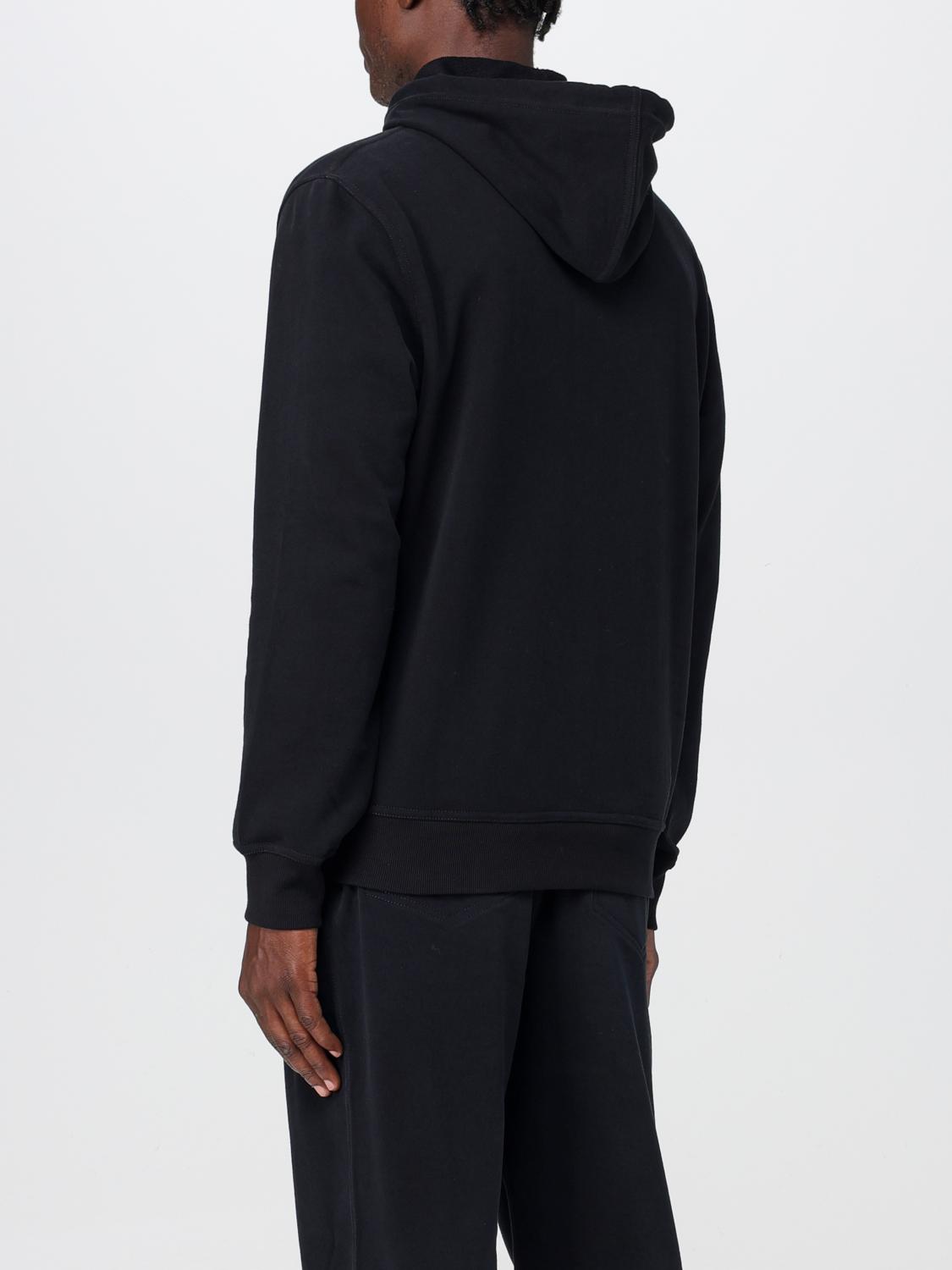 BRUNELLO CUCINELLI MEN'S BLACK ZIP-UP HOODIE