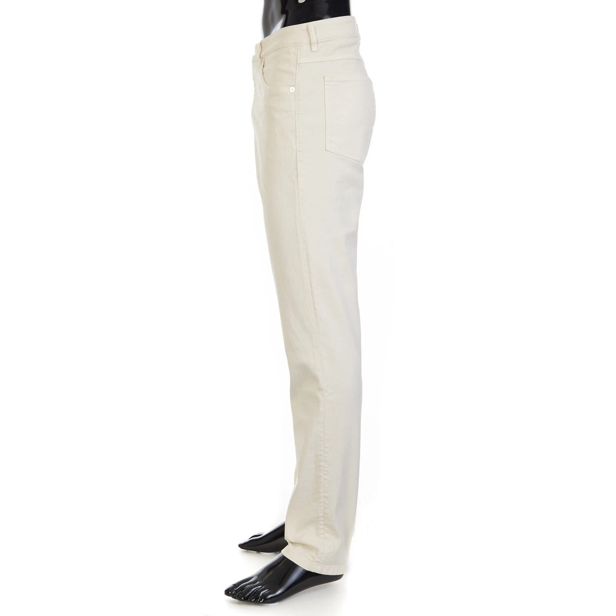 BRUNELLO CUCINELLI MEN'S OFF WHITE TAILORED TROUSERS
