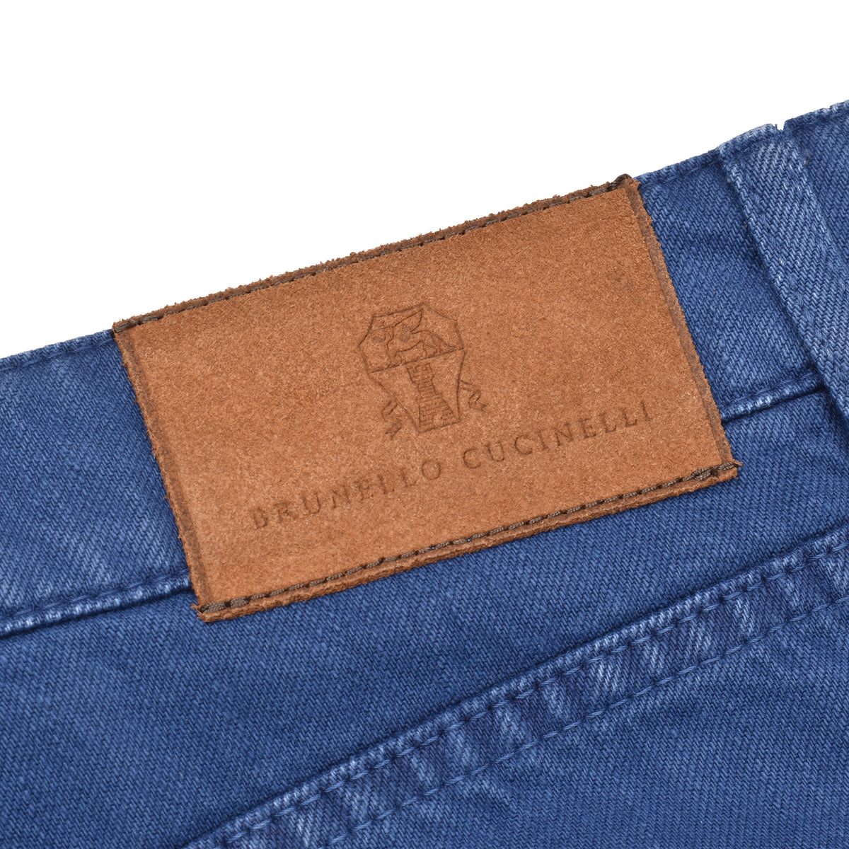 BRUNELLO CUCINELLI MEN'S BLUE LEISURE FIT TROUSERS