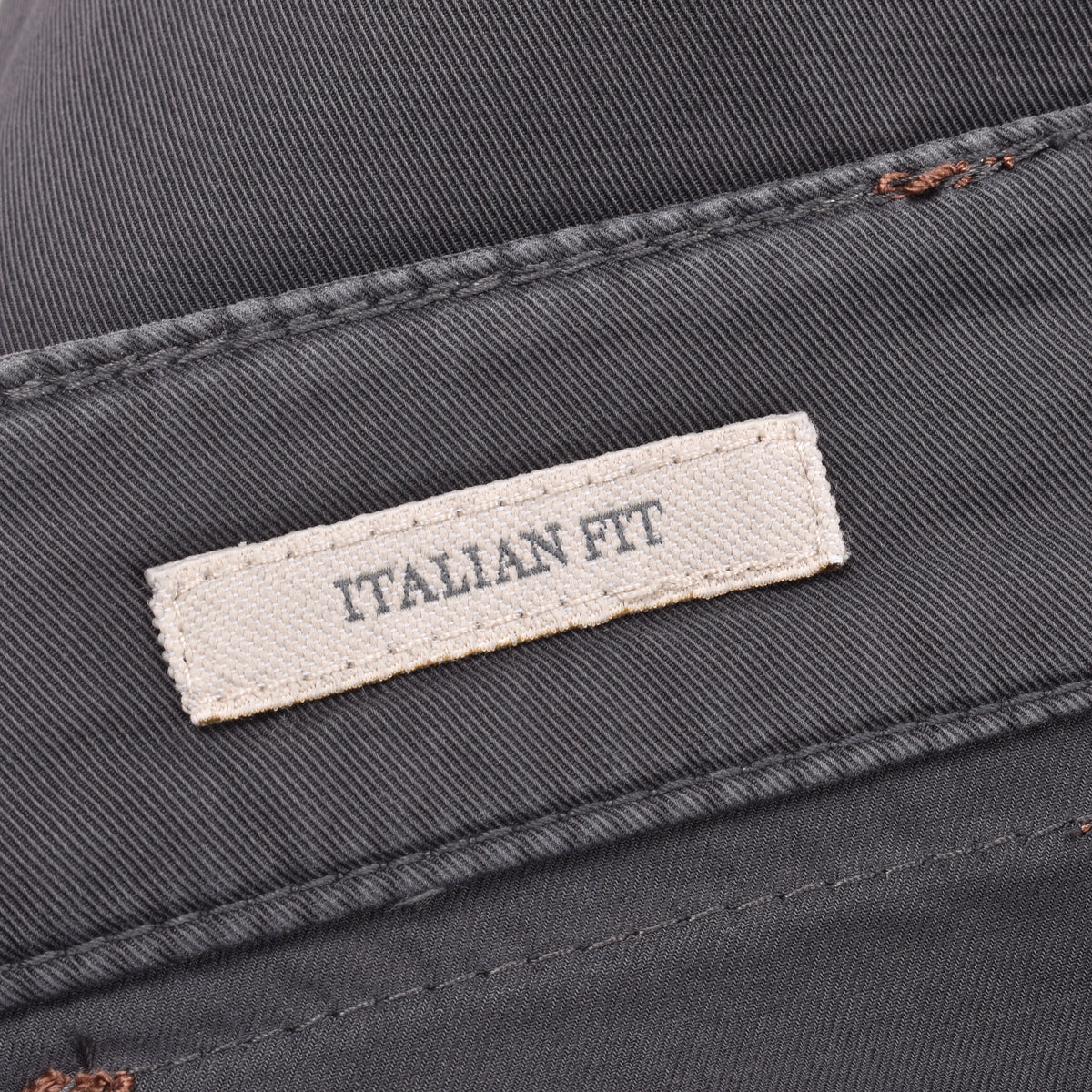 BRUNELLO CUCINELLI MEN'S DARK GREY TAILORED TROUSERS