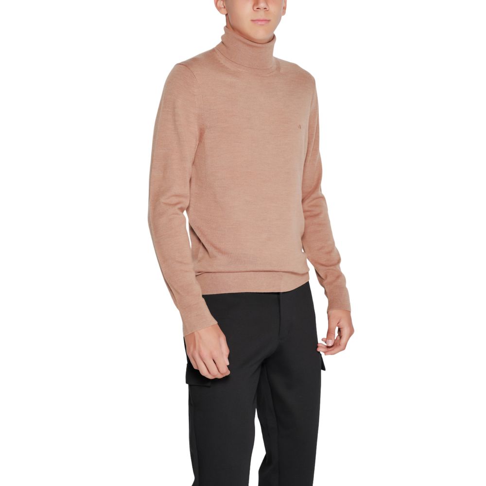 Calvin Klein Beige Wool Turtleneck