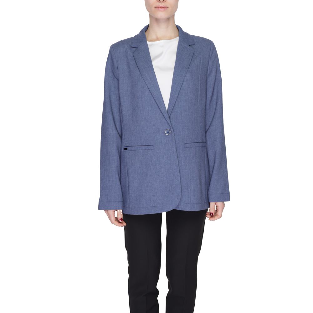 Street One Blue Polyester Blazer