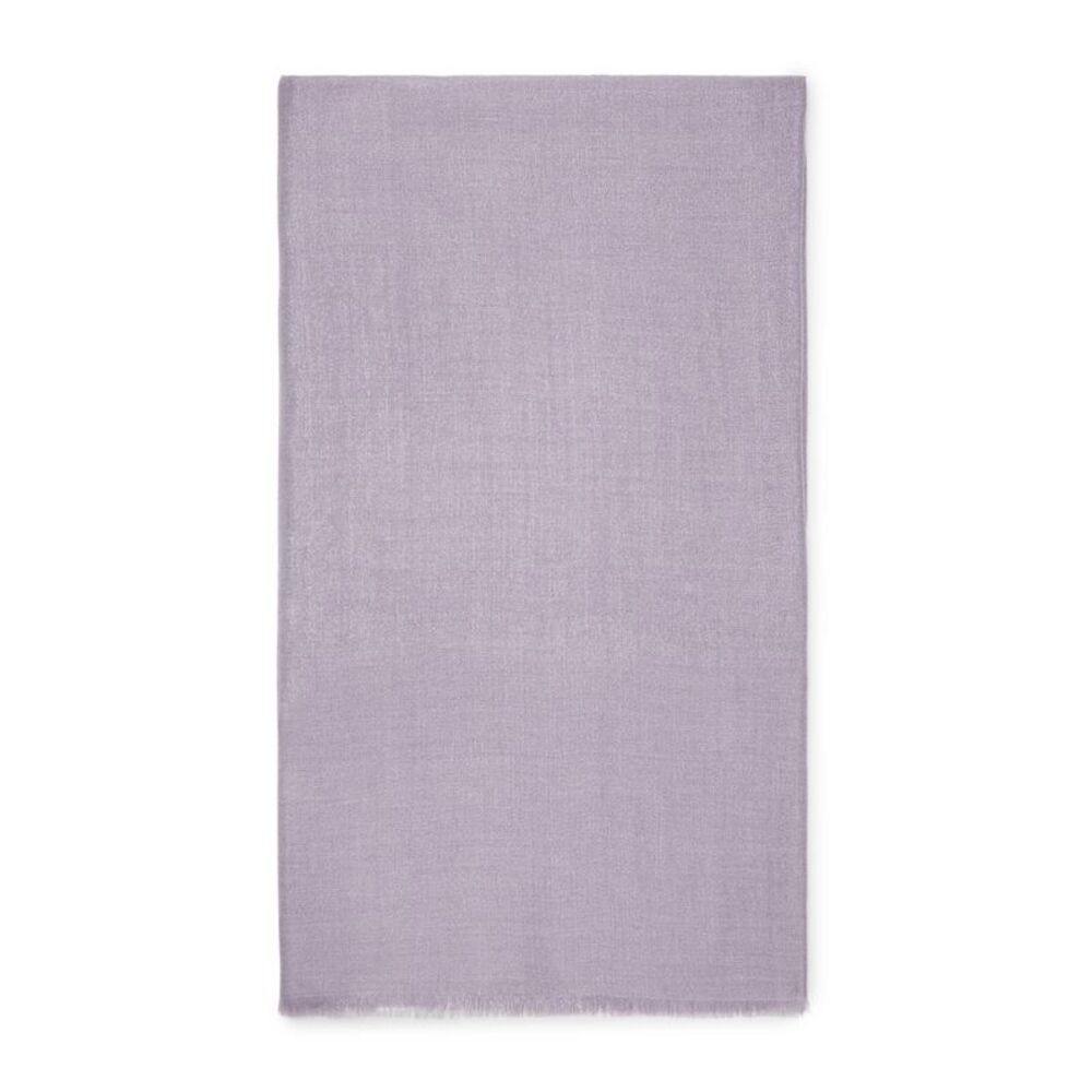 BRUNELLO CUCINELLI WOMEN'S LIGHT PURPLE WOOL SILK SCARF