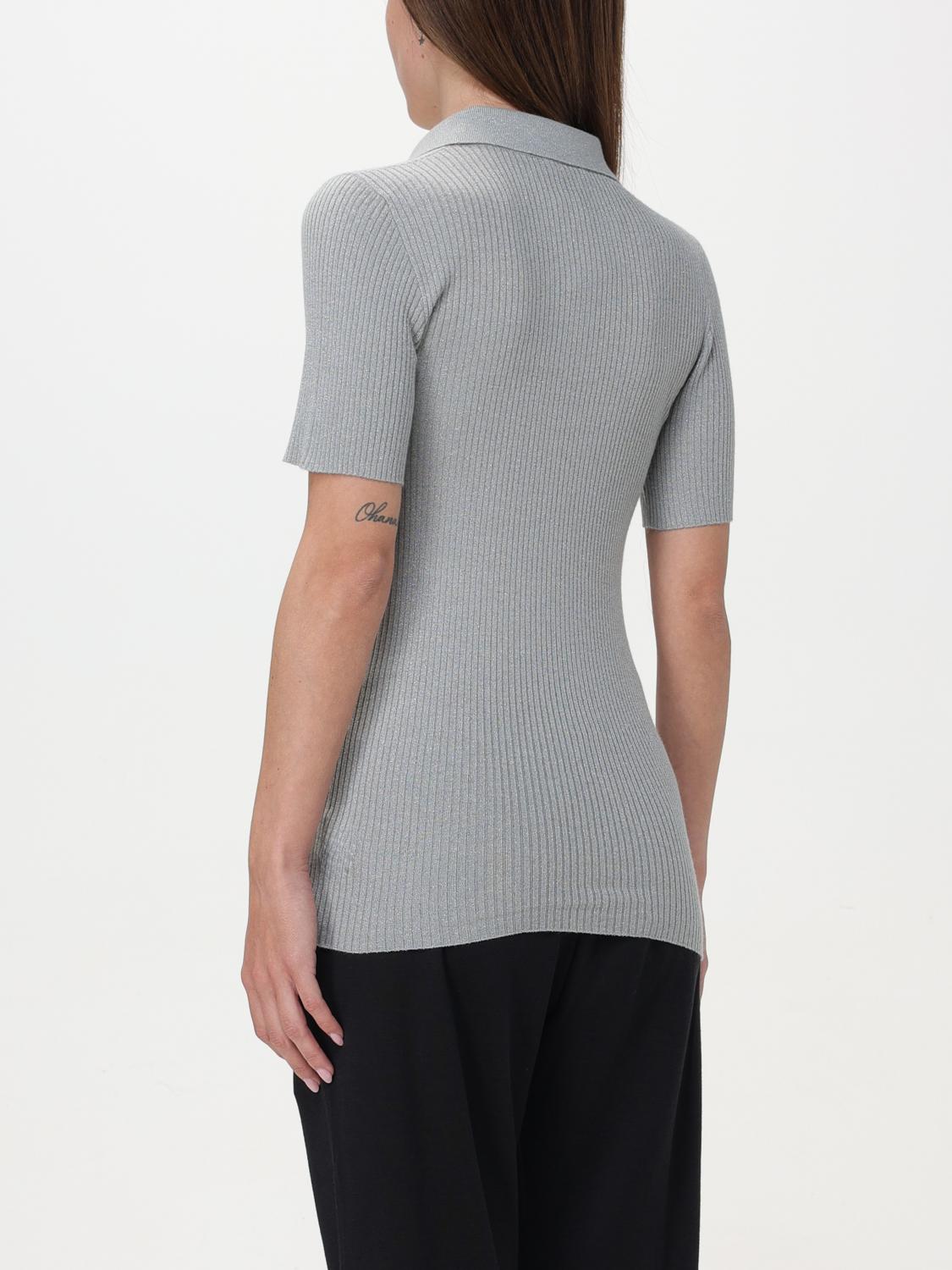 BRUNELLO CUCINELLI WOMEN'S LIGHT GREY WOOL BLEND SHIRT