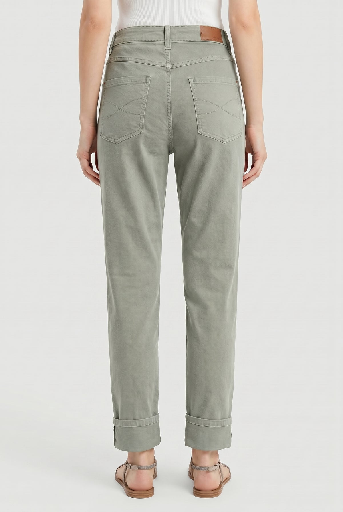 BRUNELLO CUCINELLI WOMEN'S SAGE COTTON RELAXED FIT TROUSERS