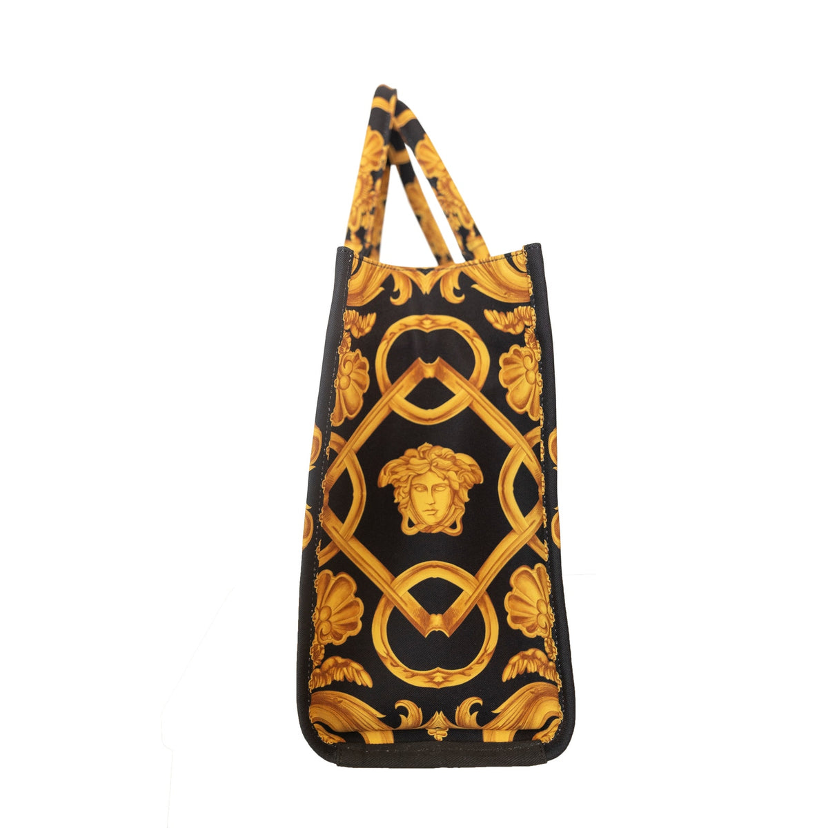 Versace Black Medusa Barocco Tote Bag