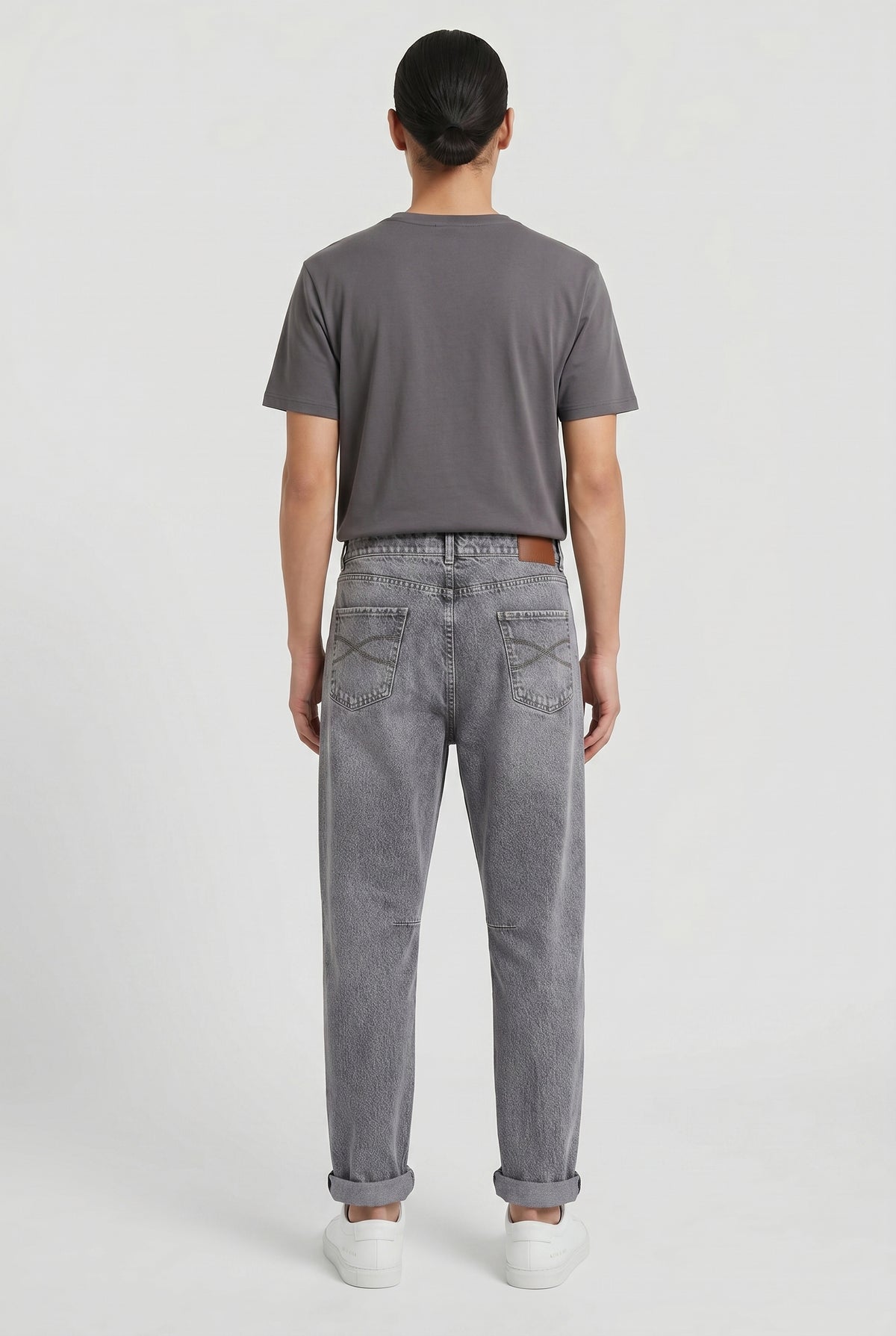 BRUNELLO CUCINELLI MEN'S GREY RELAXED FIT JEANS