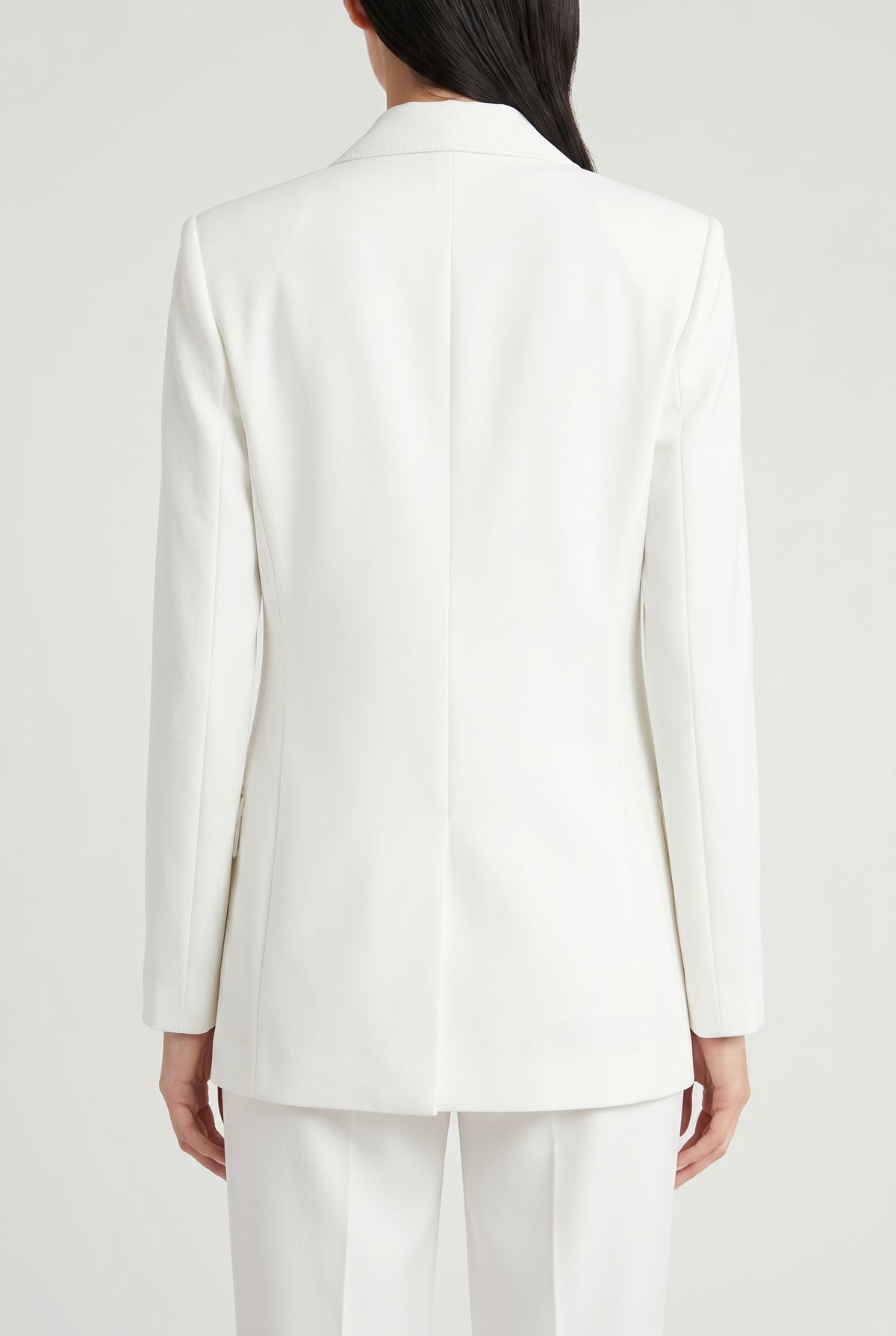 BRUNELLO CUCINELLI WOMEN'S WHITE DOUBLE BREASTED JACKET