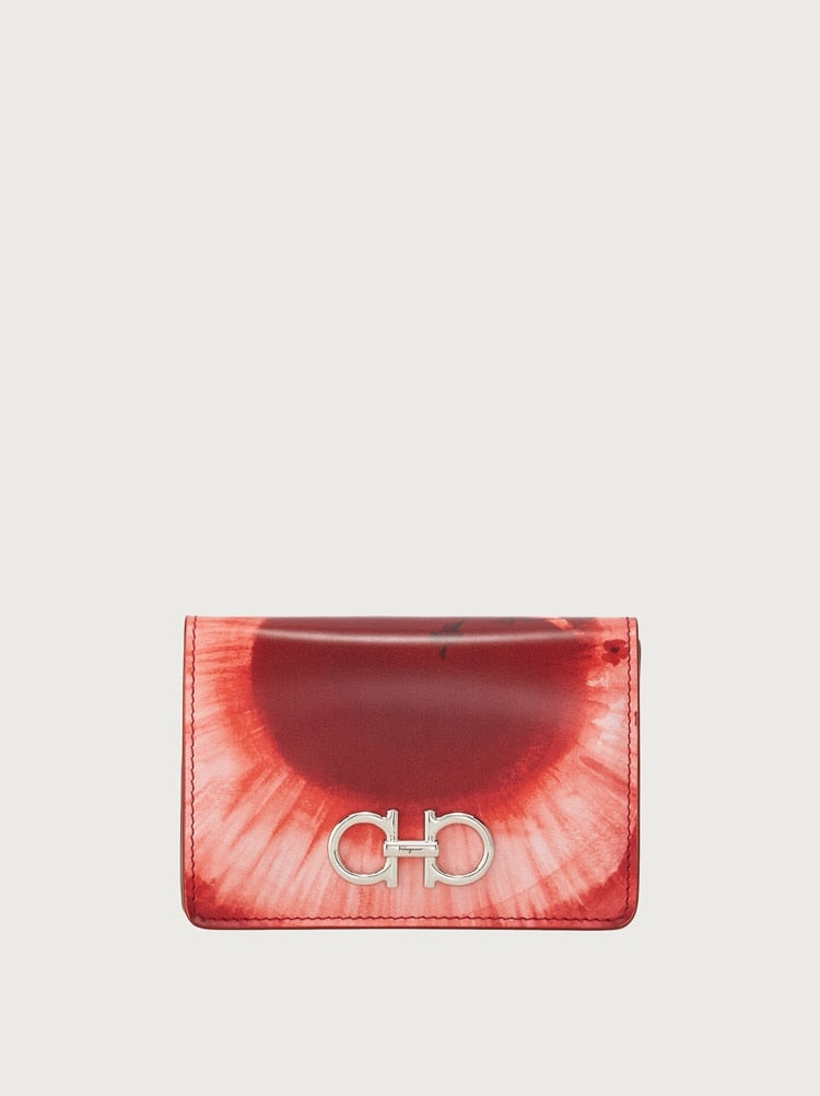 FERRAGAMO WOMEN'S RED CALF LEATHER WALLET