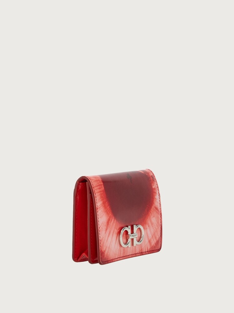 FERRAGAMO WOMEN'S RED CALF LEATHER WALLET