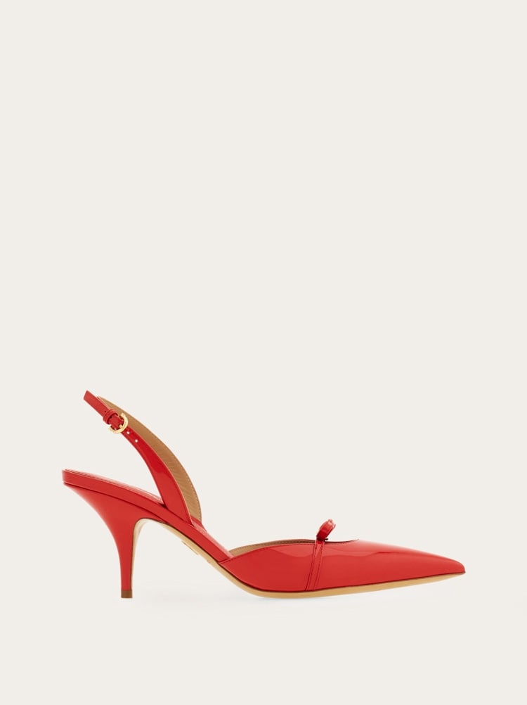 FERRAGAMO WOMEN'S RED PATENT LEATHER SHOES