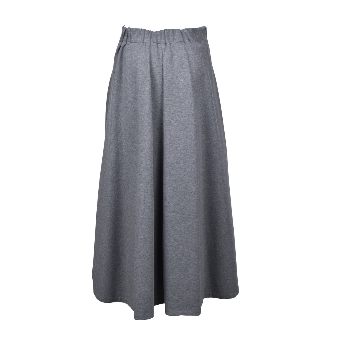 BRUNELLO CUCINELLI WOMEN'S GRAY MIDI A-LINE SKIRT