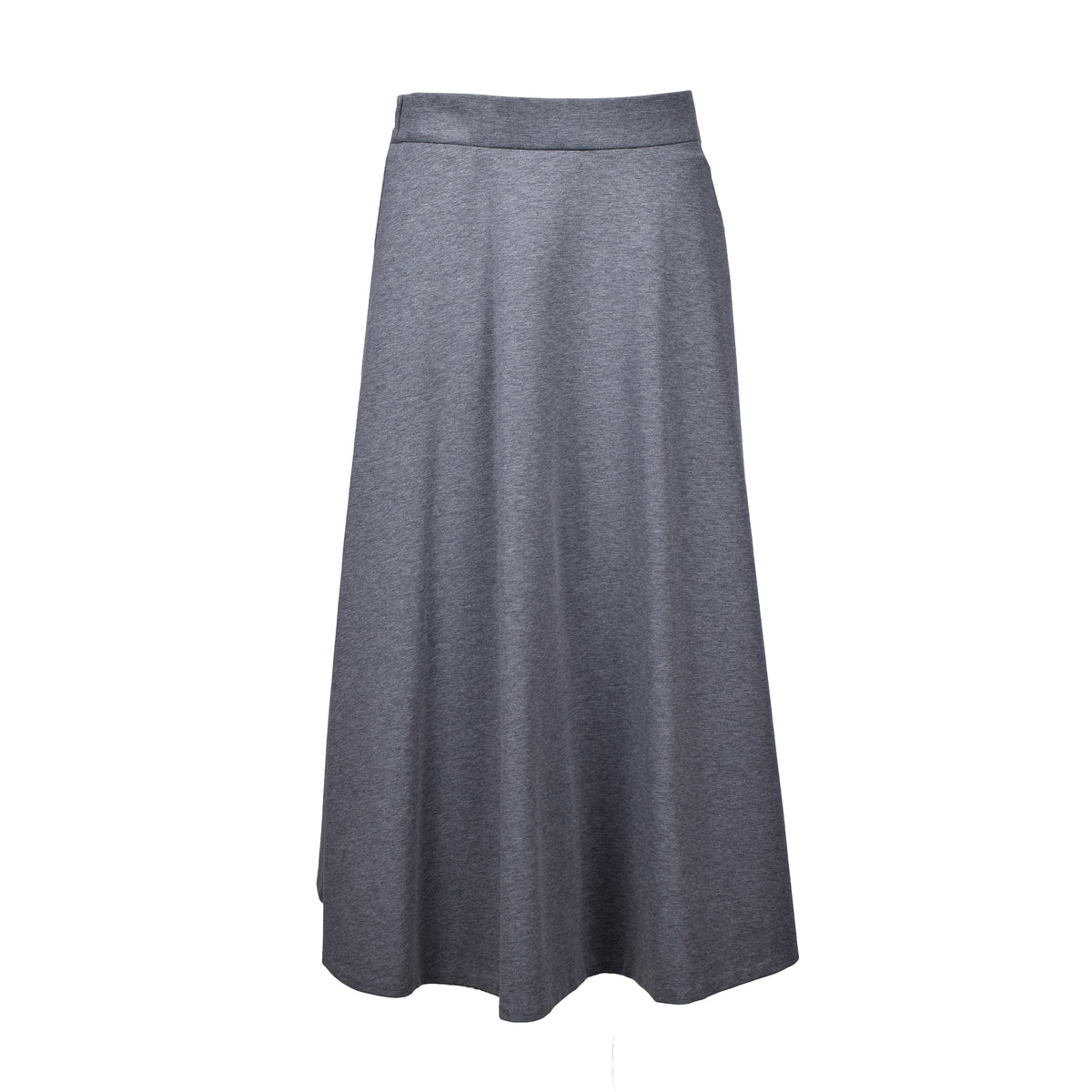 BRUNELLO CUCINELLI WOMEN'S GRAY MIDI A-LINE SKIRT