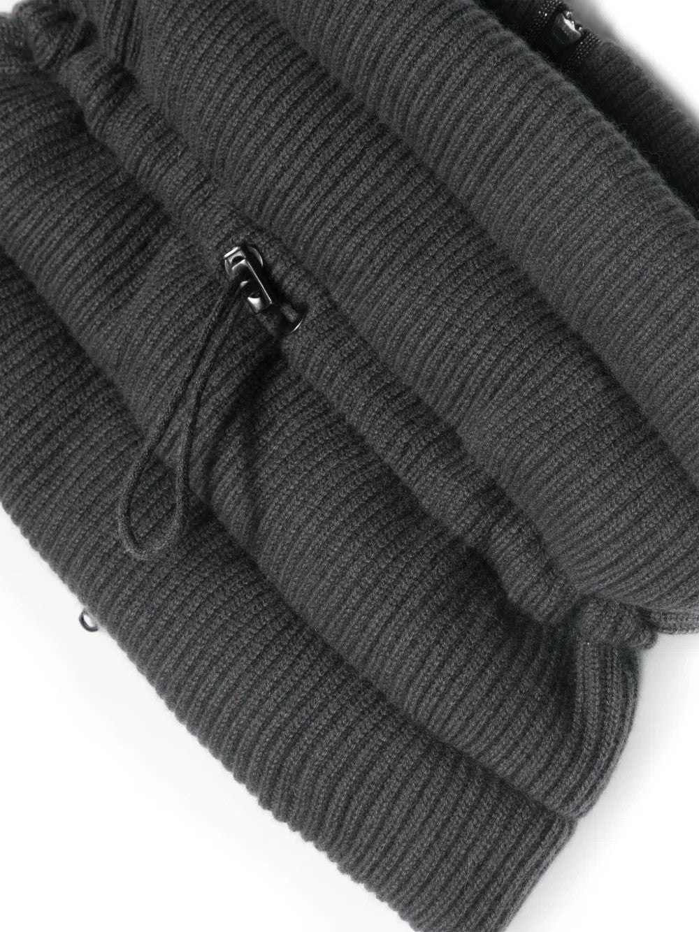 BRUNELLO CUCINELLI WOMEN'S DARK GREY WOOL SCARF