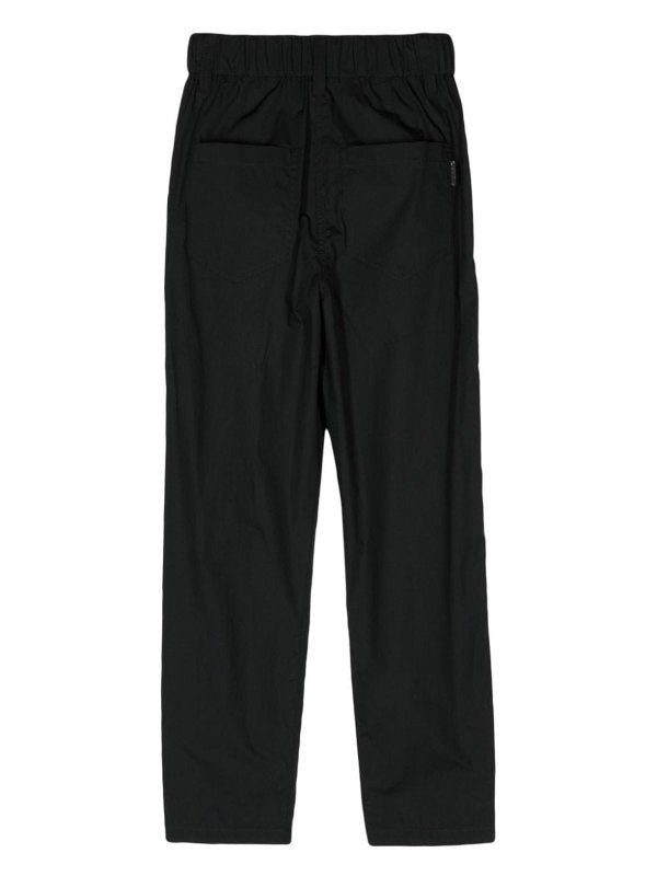 BRUNELLO CUCINELLI WOMEN'S BLACK RELAXED COTTON TROUSERS