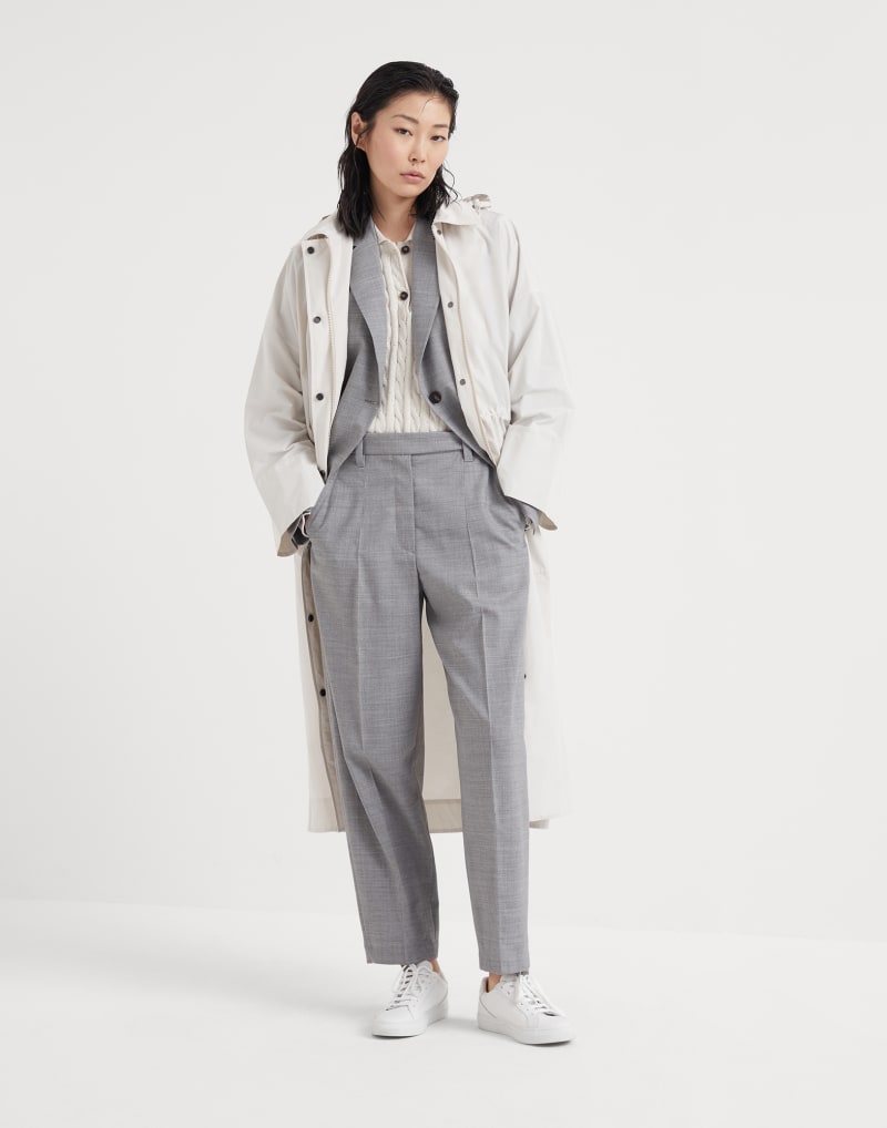 BRUNELLO CUCINELLI WOMEN'S OFF WHITE RELAXED JACKET