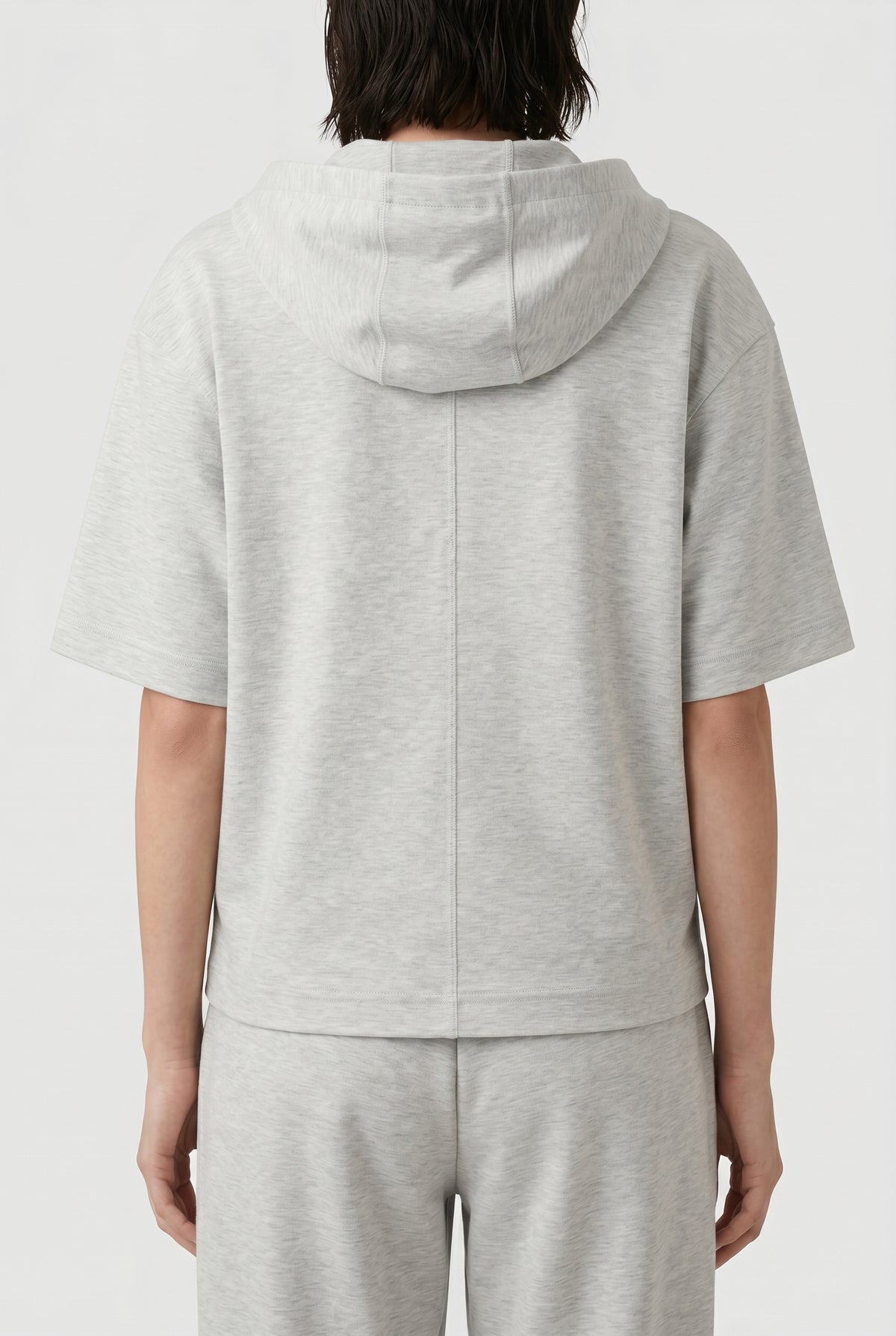 BRUNELLO CUCINELLI WOMEN'S LIGHT GREY RELAXED HOODIE