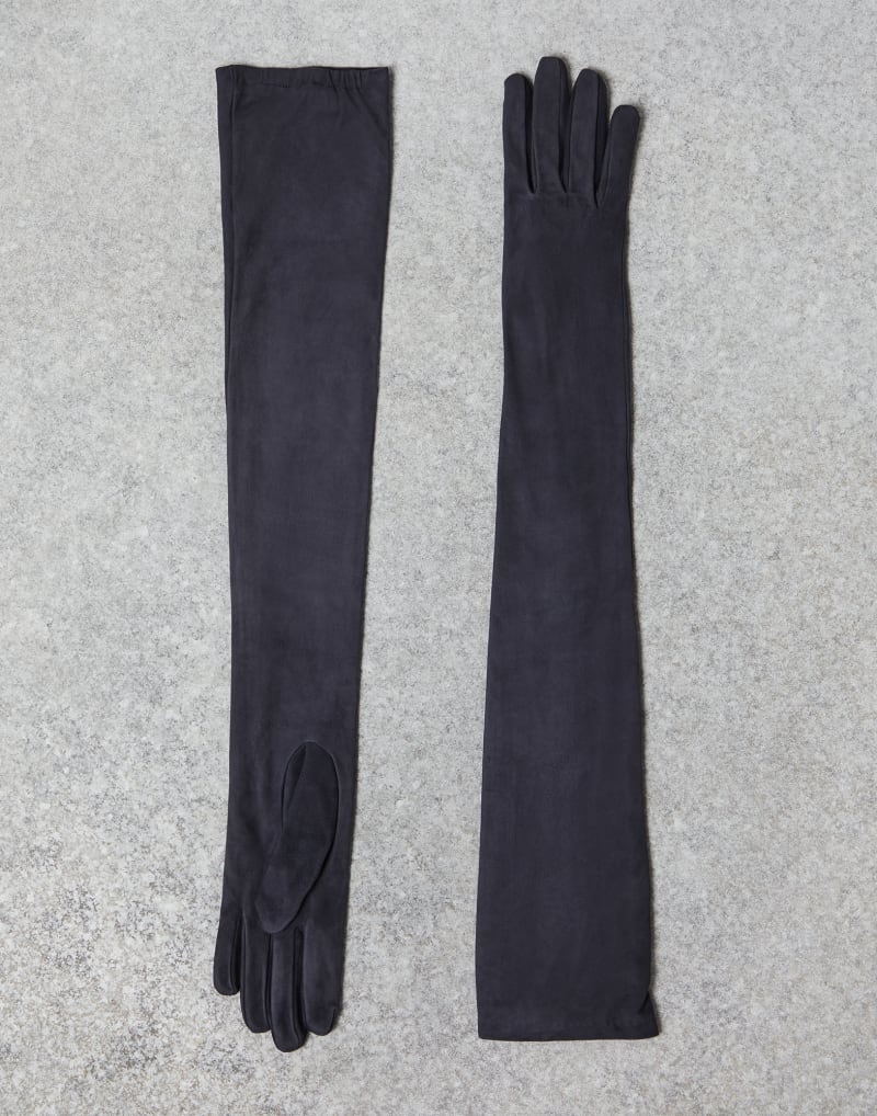 BRUNELLO CUCINELLI WOMEN'S NIGHT SKY LONG LEATHER GLOVES