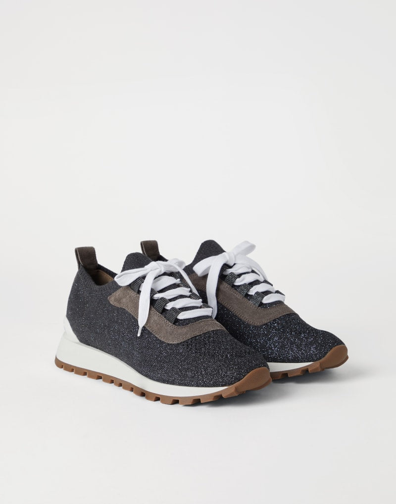 BRUNELLO CUCINELLI WOMEN'S VOLCANO LACE UP LEATHER SNEAKERS